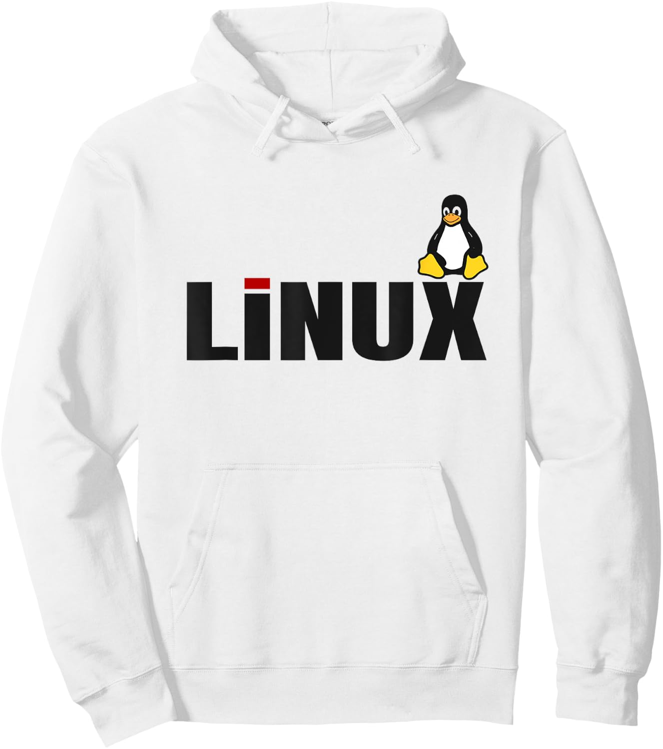 Linux Tux lover tagline and Penguin Logo Open Source Os Hoodie - Hoodie | White