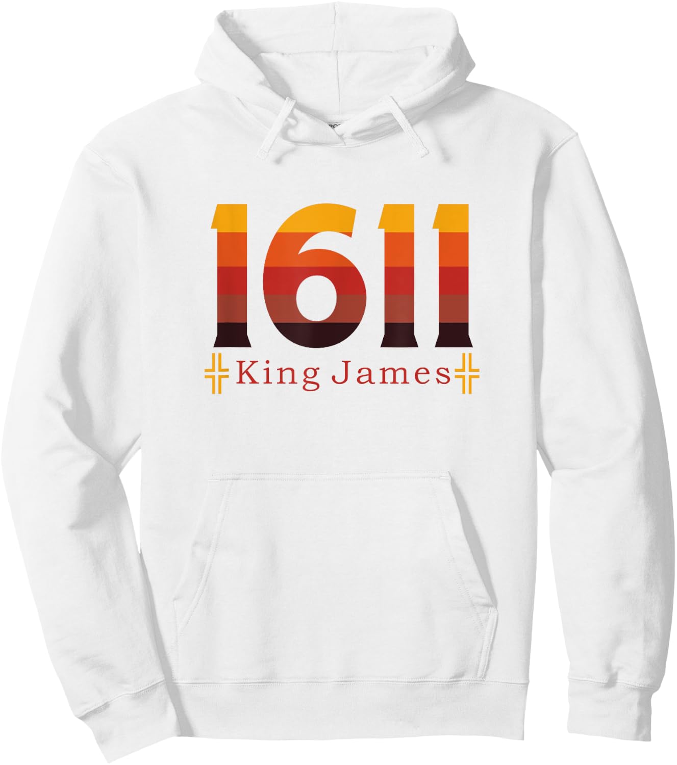 1611 King James Bible KJV Christian Design Men Women Hoodie - Hoodie | White