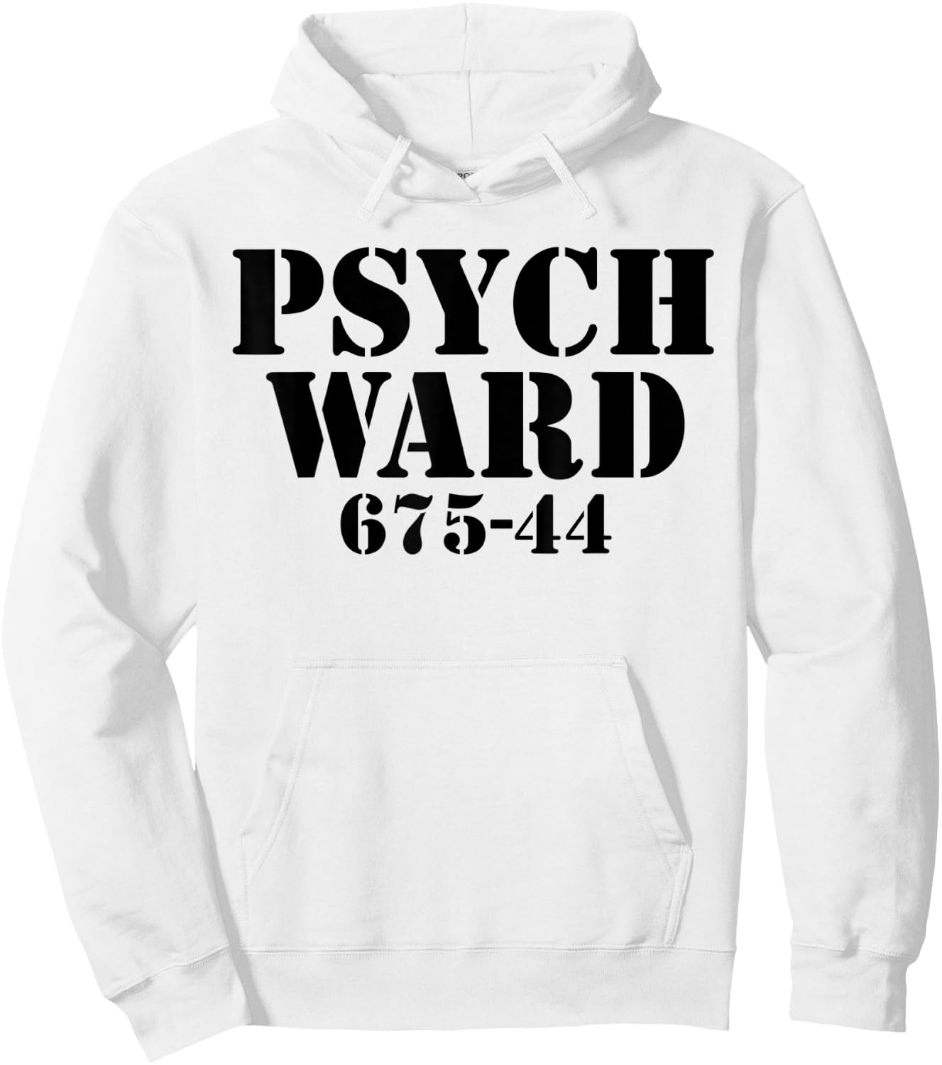 Funny Easy Lazy Halloween Psych Ward Prison Costume Outfit Hoodie - Hoodie | White
