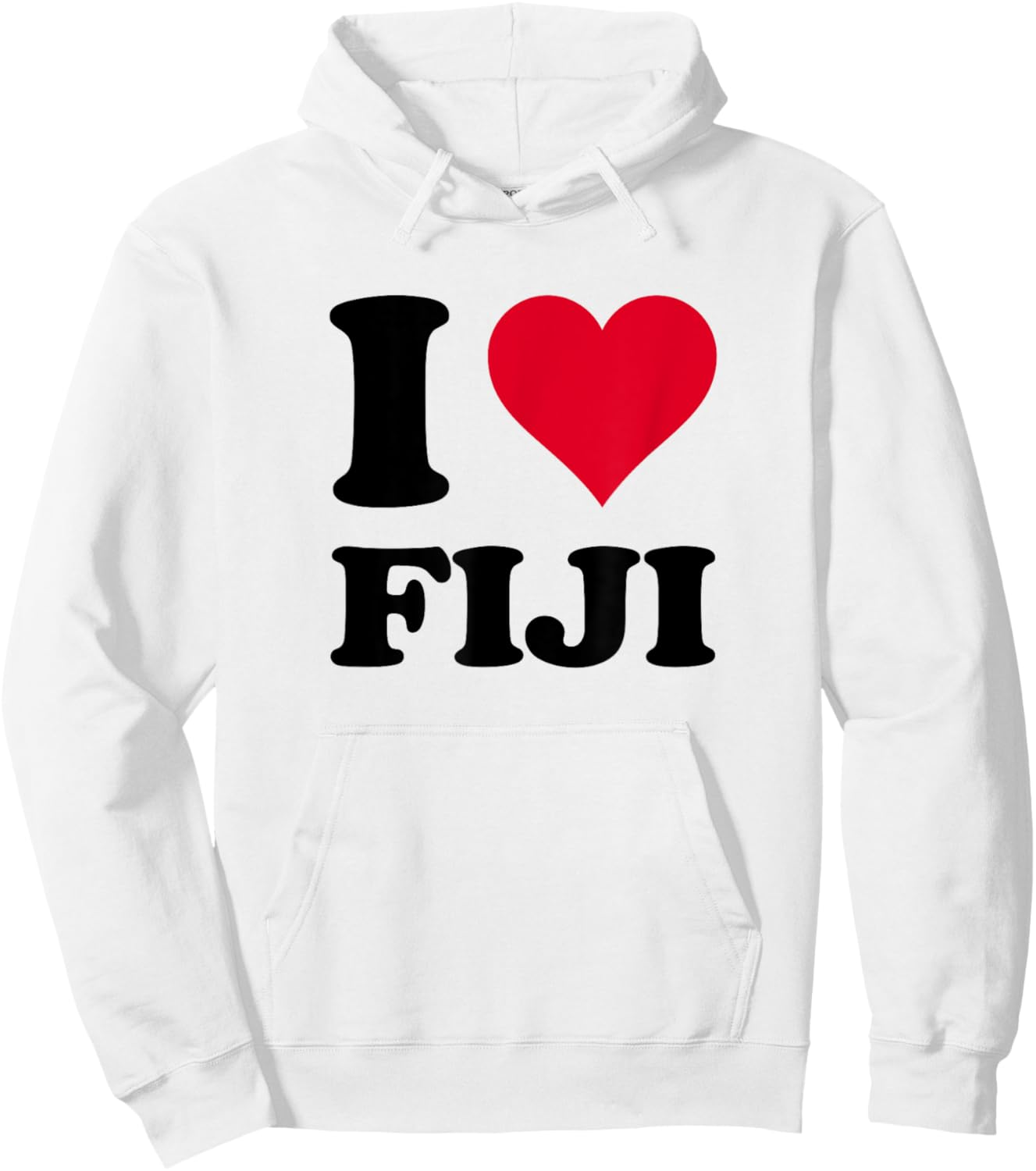 I Love Republic of Fiji Hoodie - Hoodie | White