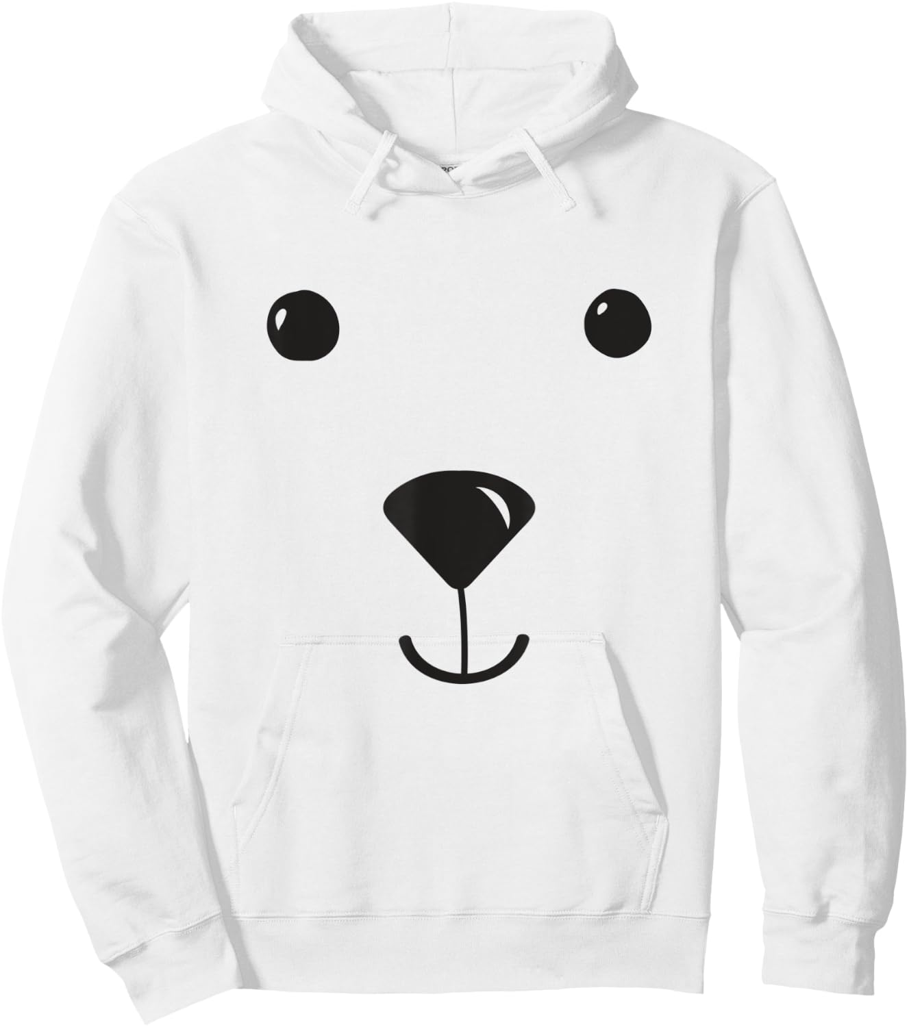 Polar Bear Kids Costume Bear Pajamas Face Zoo Polar Bear Hoodie - Hoodie | White