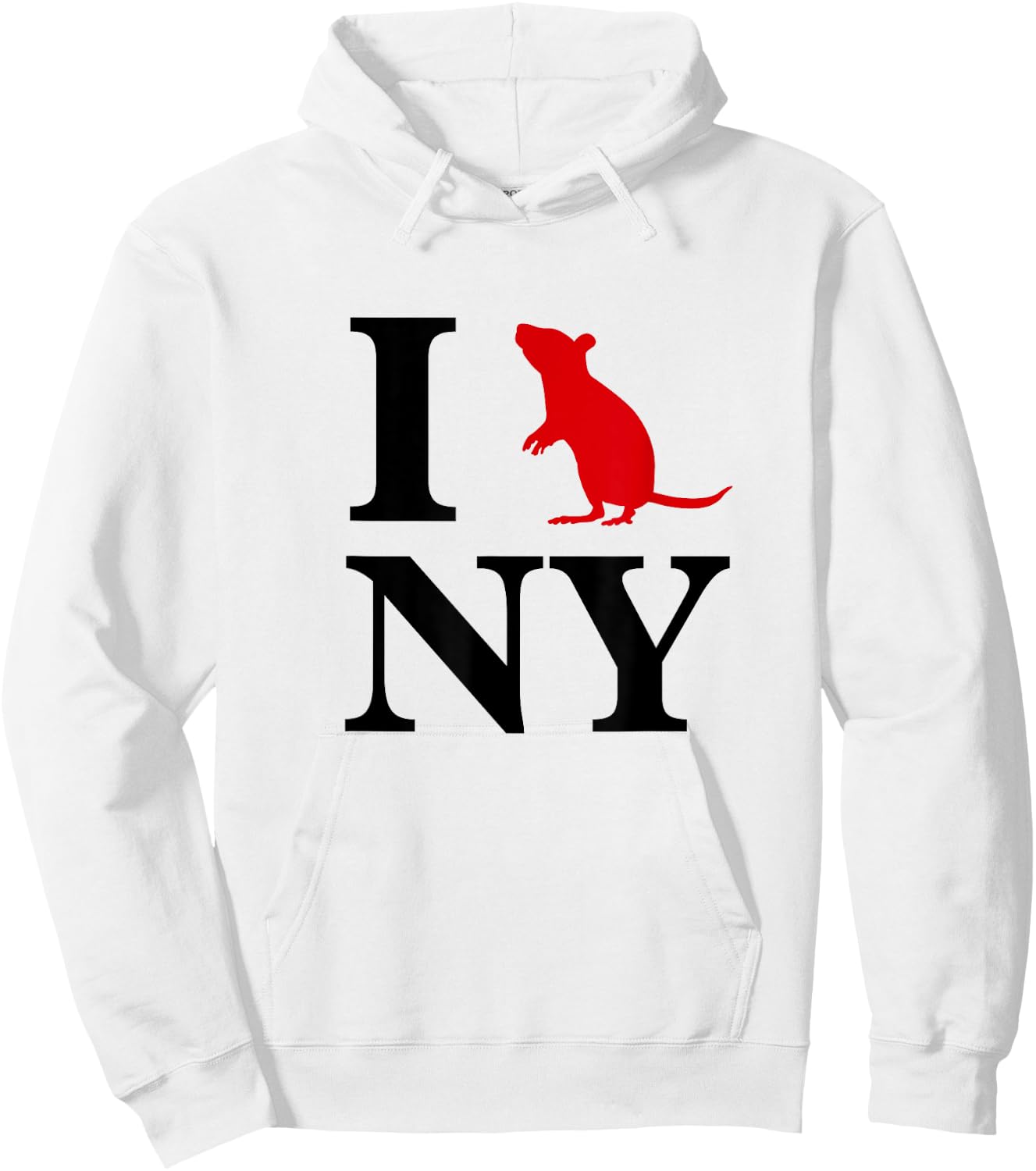 I Rat NY I Love Rats New York Hoodie - Hoodie | White
