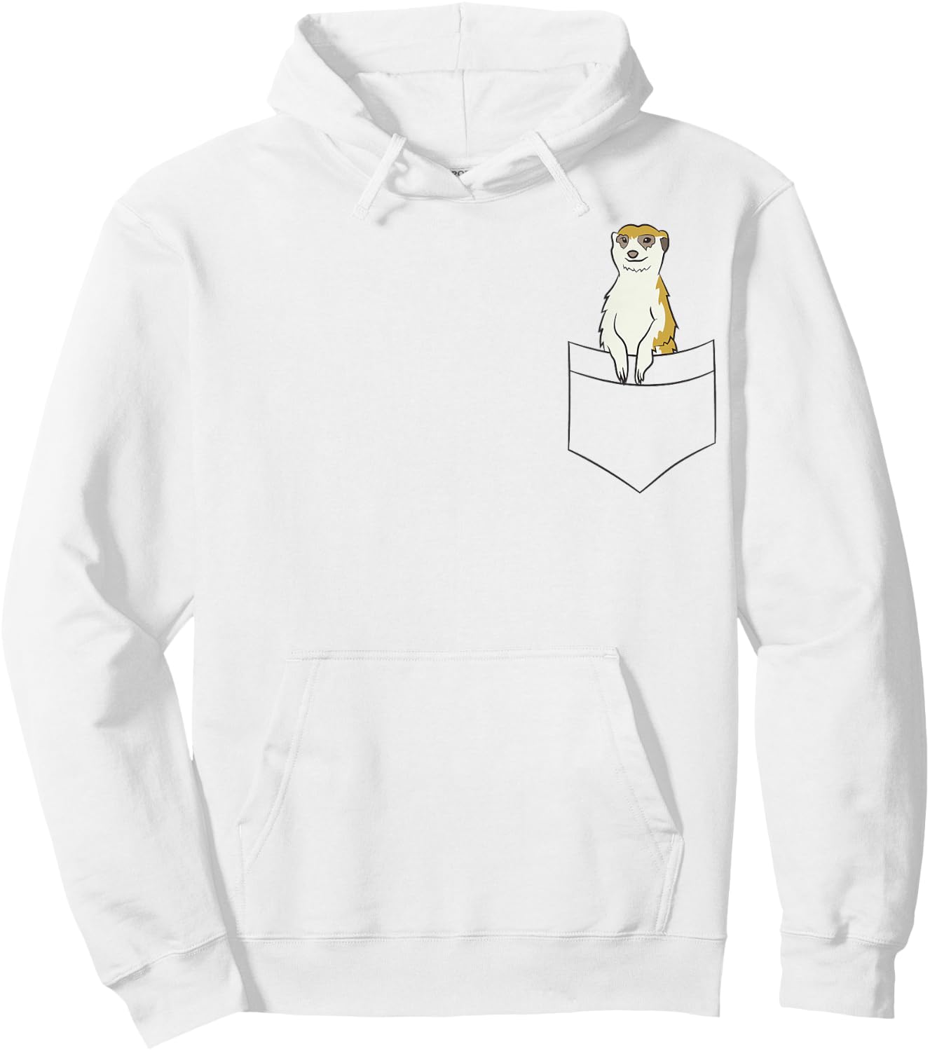 Funny Pocket Meerkat Funny Meerkat In A Pocket Hoodie - Hoodie | White