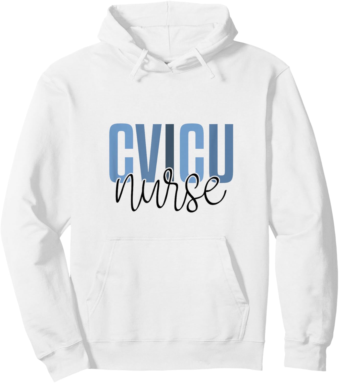 CVICU Nurse Cardiac Anatomy Cardiology Heart ICU Hoodie - Hoodie | White