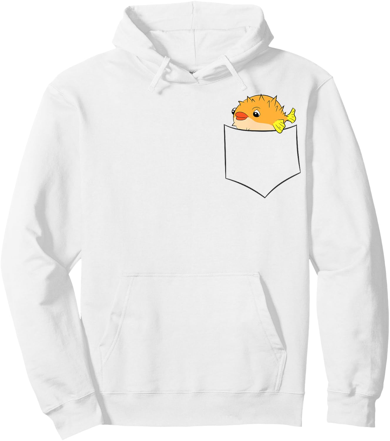 Pufferfish In The Pocket Love Pufferfish Pocket Pufferfish Hoodie - Hoodie | White