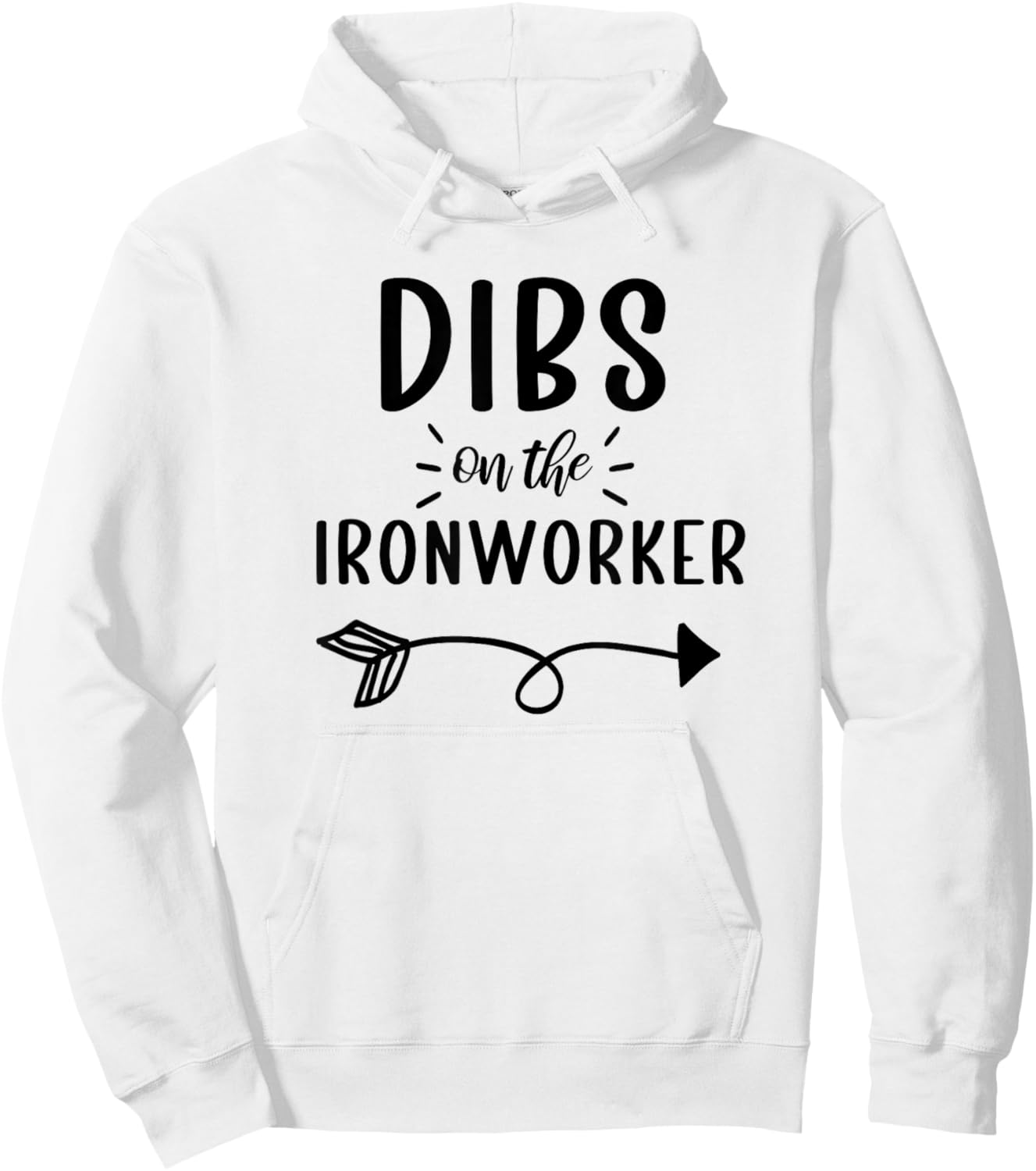 Ironworker Wife Funny Ironworker Girlfriend Hoodie - Hoodie | White