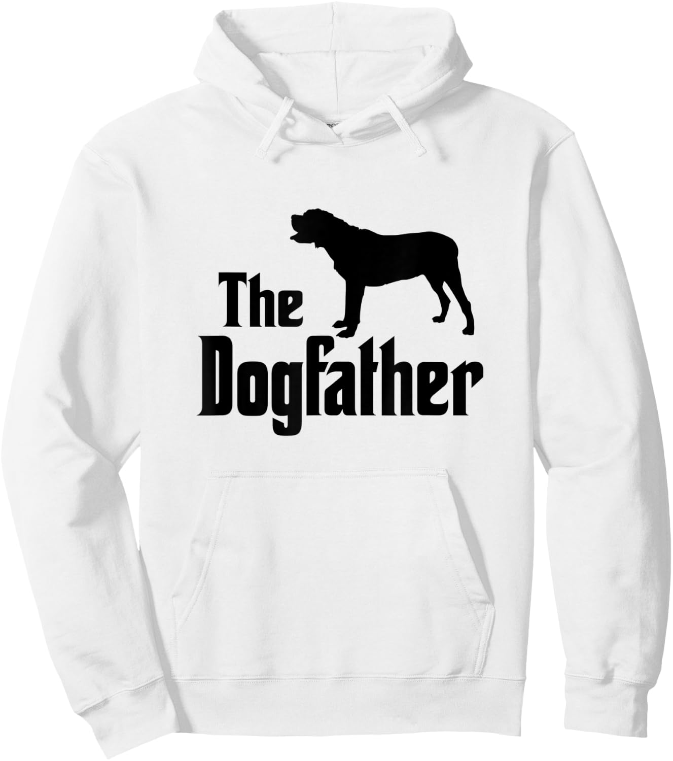 The Dogfather - funny dog gift, funny Mastiff Hoodie - Hoodie | White