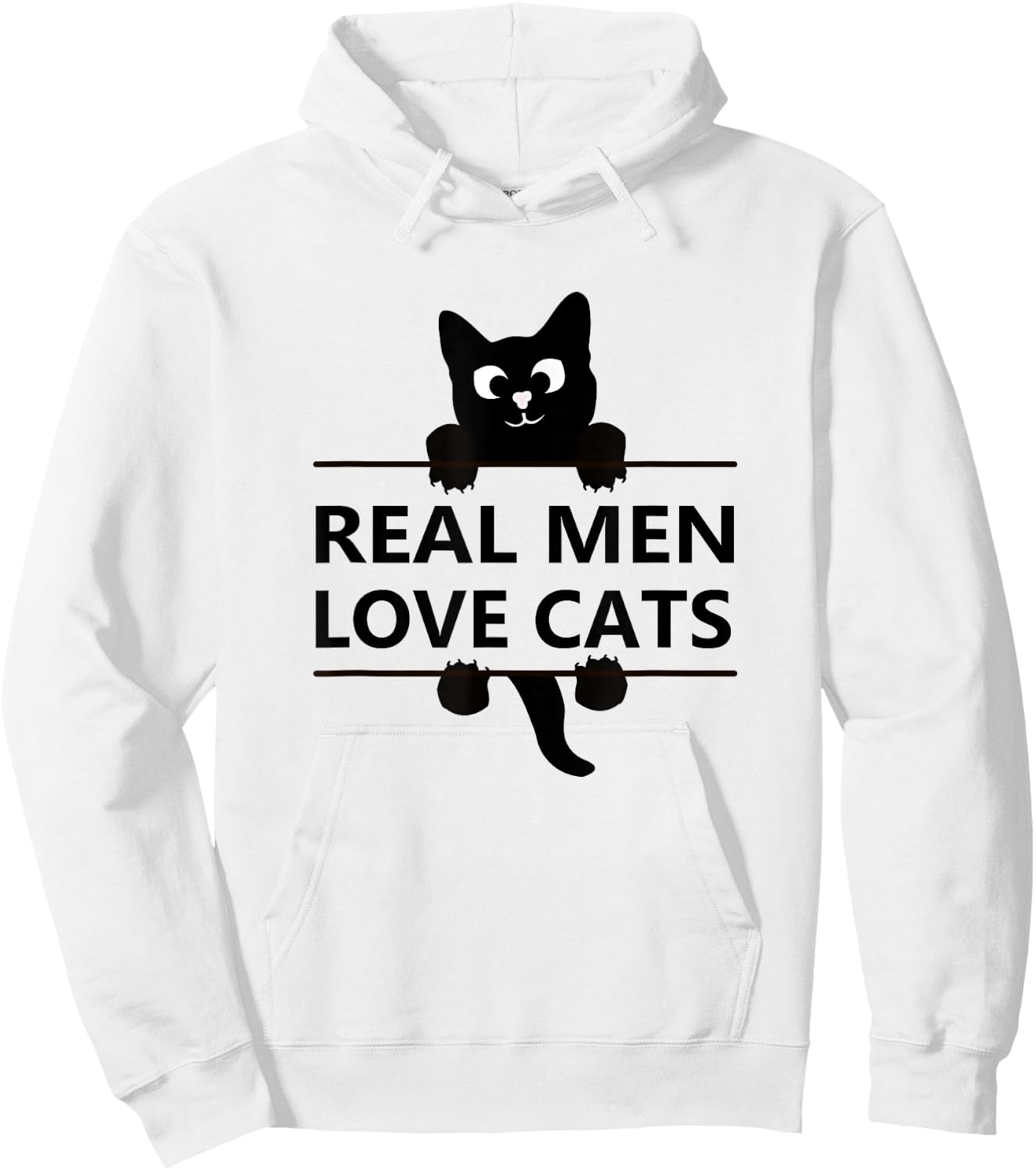 Cats Real Men Love and have Cats cat lover gift Hoodie - Hoodie | White