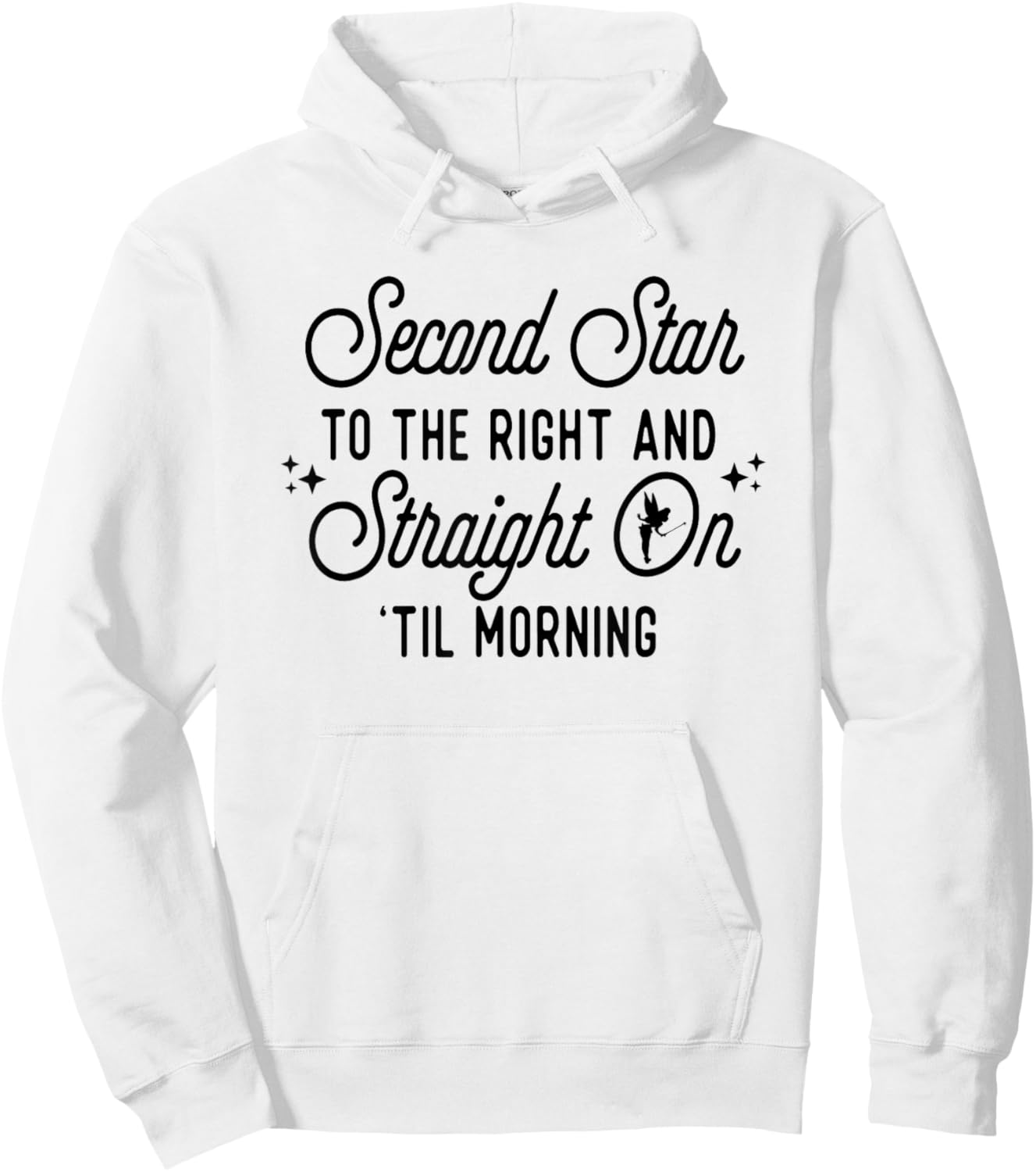 Second Star To The Right You Can Fly Magical Hoodie - Hoodie | White