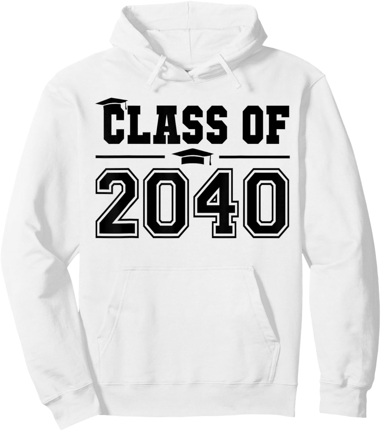 Class of 2040 Grow With Me First Day of School Graduation Hoodie - Hoodie | White