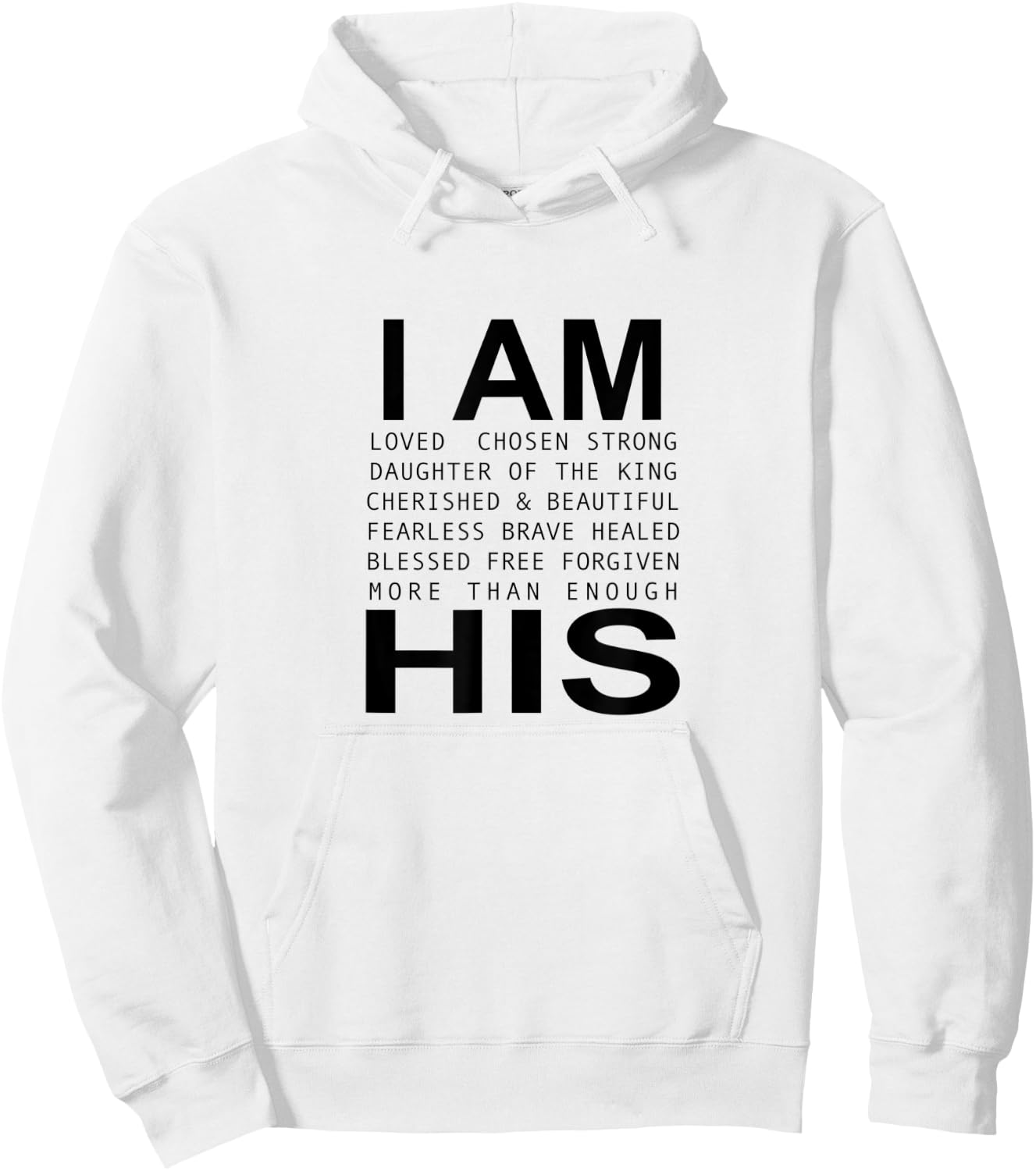 I’m His Christian Faith Christian Jesus God Lover Religious Hoodie - Hoodie | White