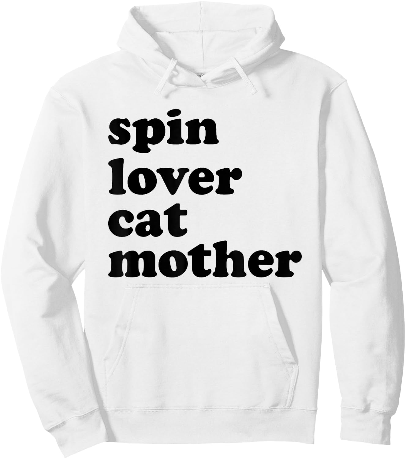 Spin Lover Cat Mother Funny Workout Gym Spinning Class Gift Hoodie - Hoodie | White