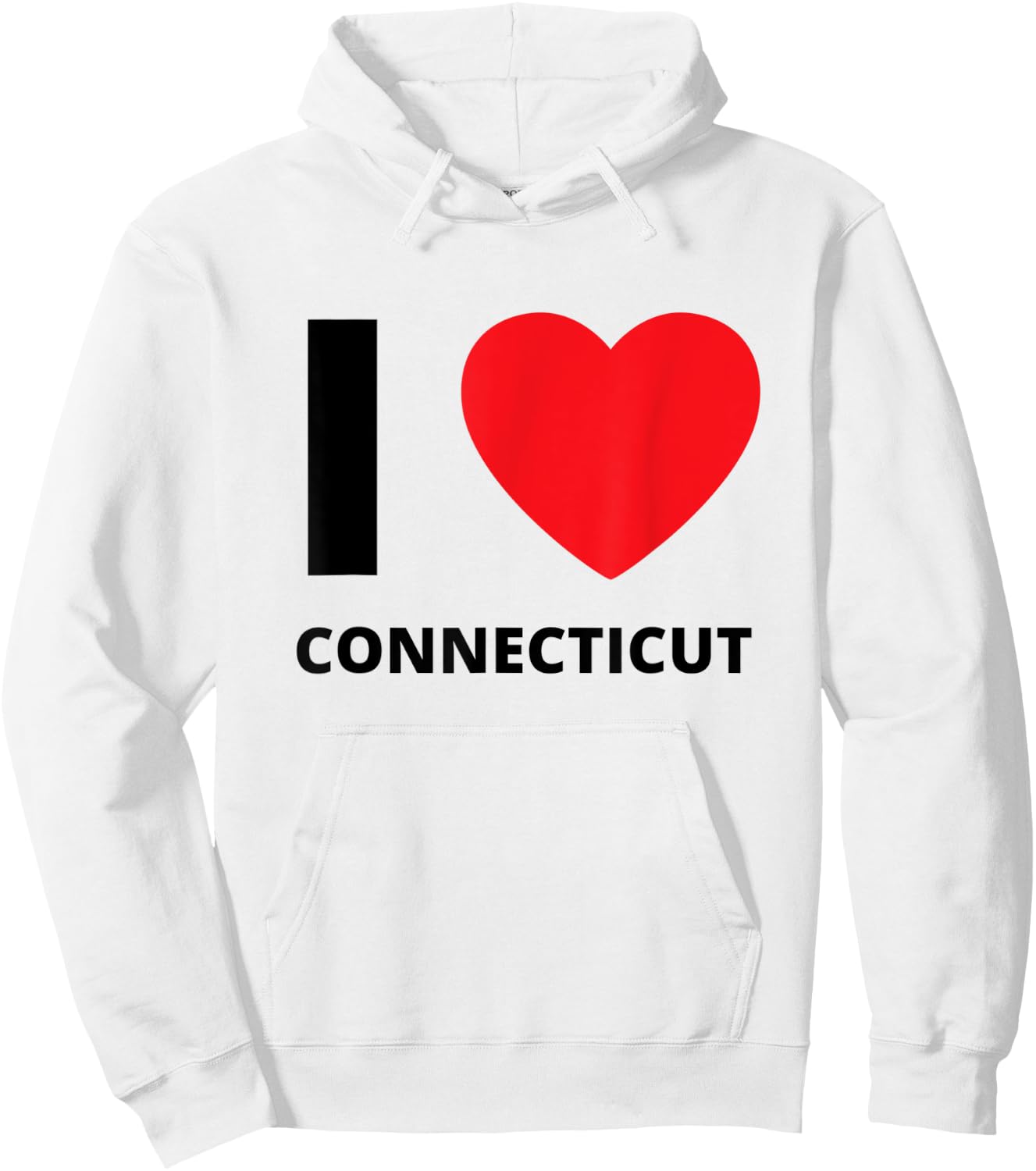 I Love Connecticut Heart CT - Travel Tourist Hoodie - Hoodie | White