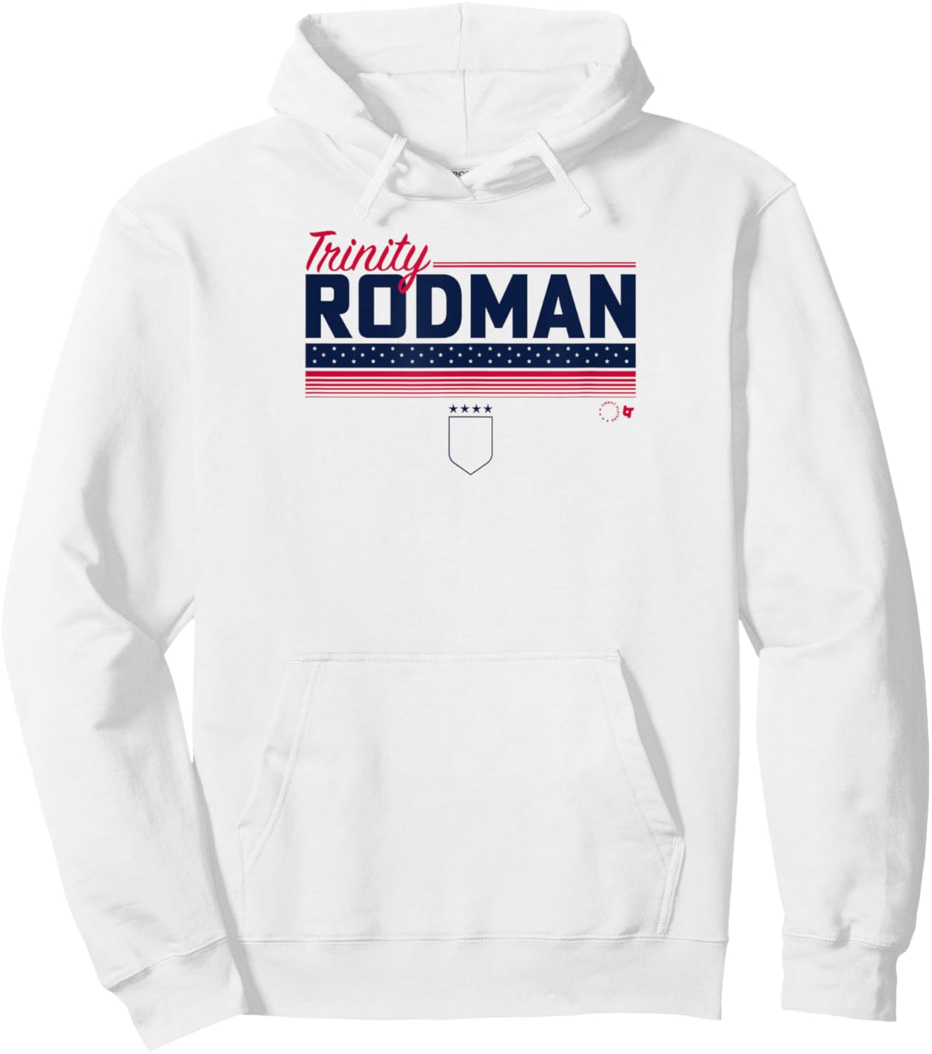 Trinity Rodman Stripe USWNTPA - USA Soccer Hoodie - Hoodie | White
