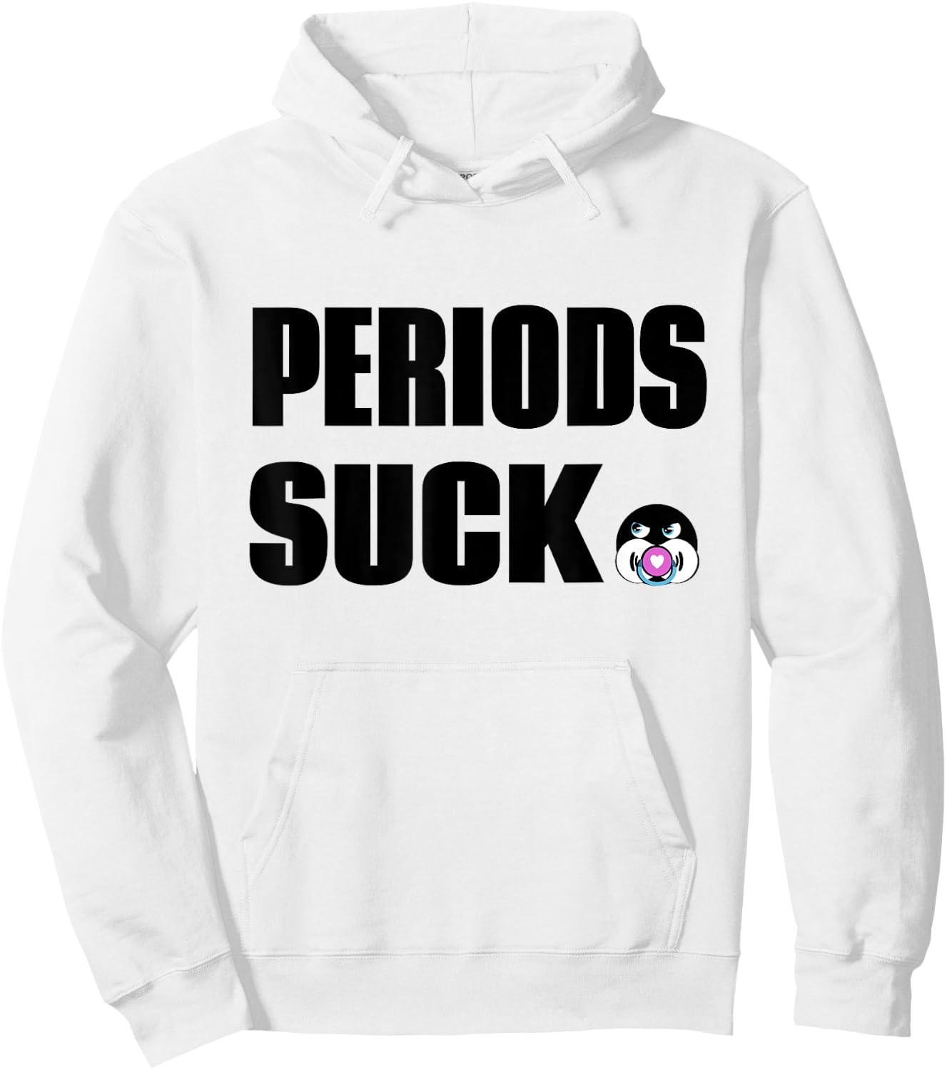 Periods suck funny grammar Hoodie - Hoodie | White