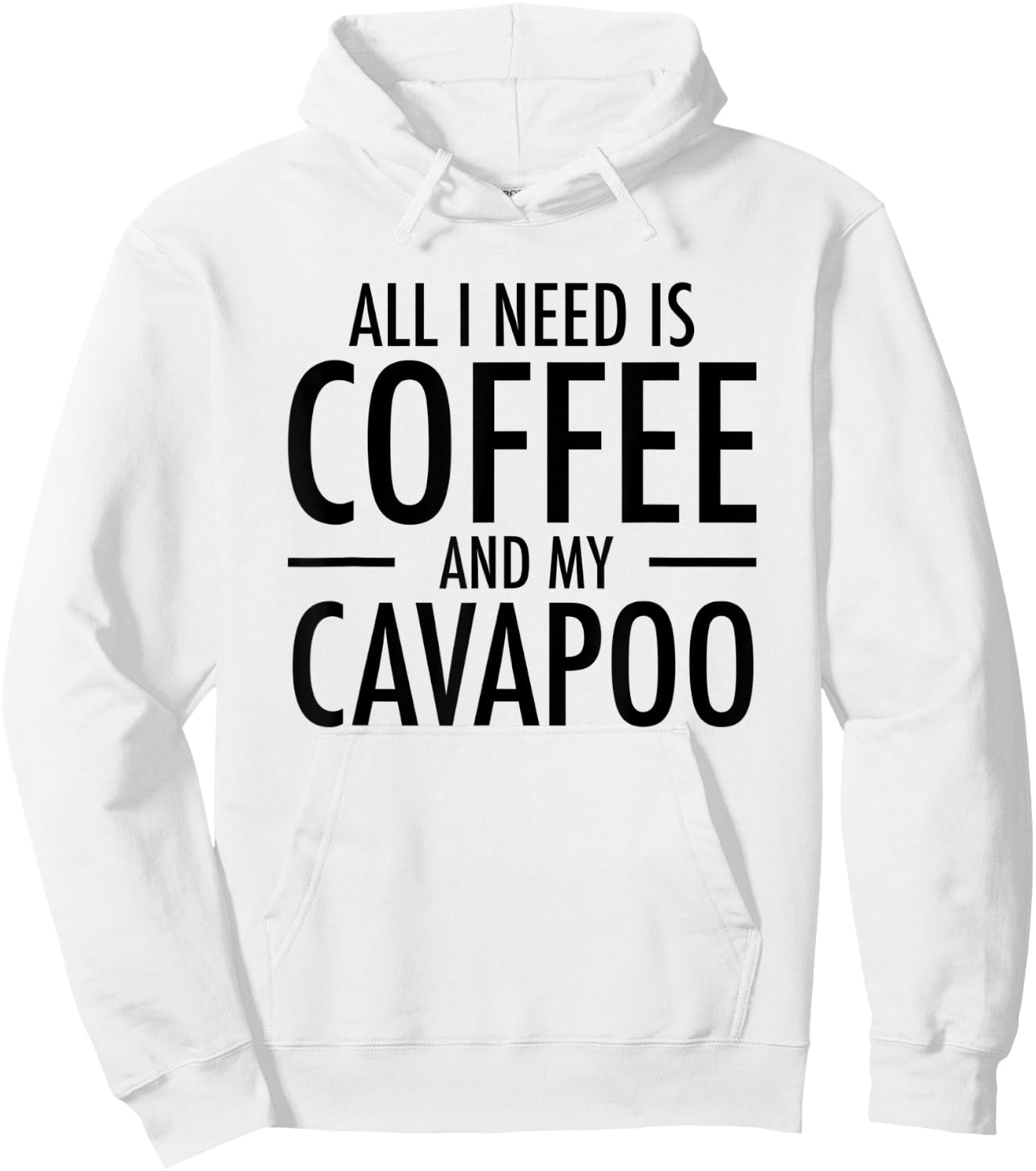 Coffee and Cavapoos Funny Cavapoo Gift Dog Mom Dad Women Kids Hoodie - Hoodie | White