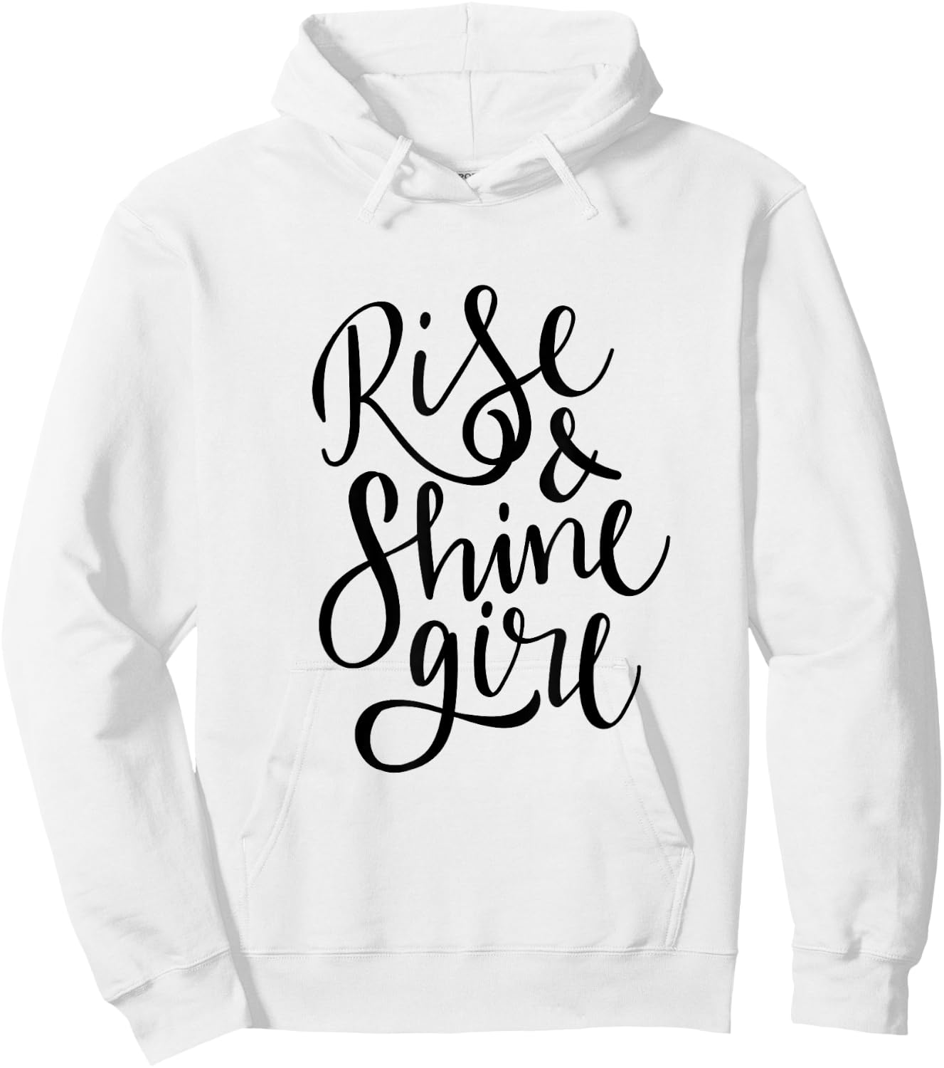 Rise & Shine Girl Hoodie - Hoodie | White