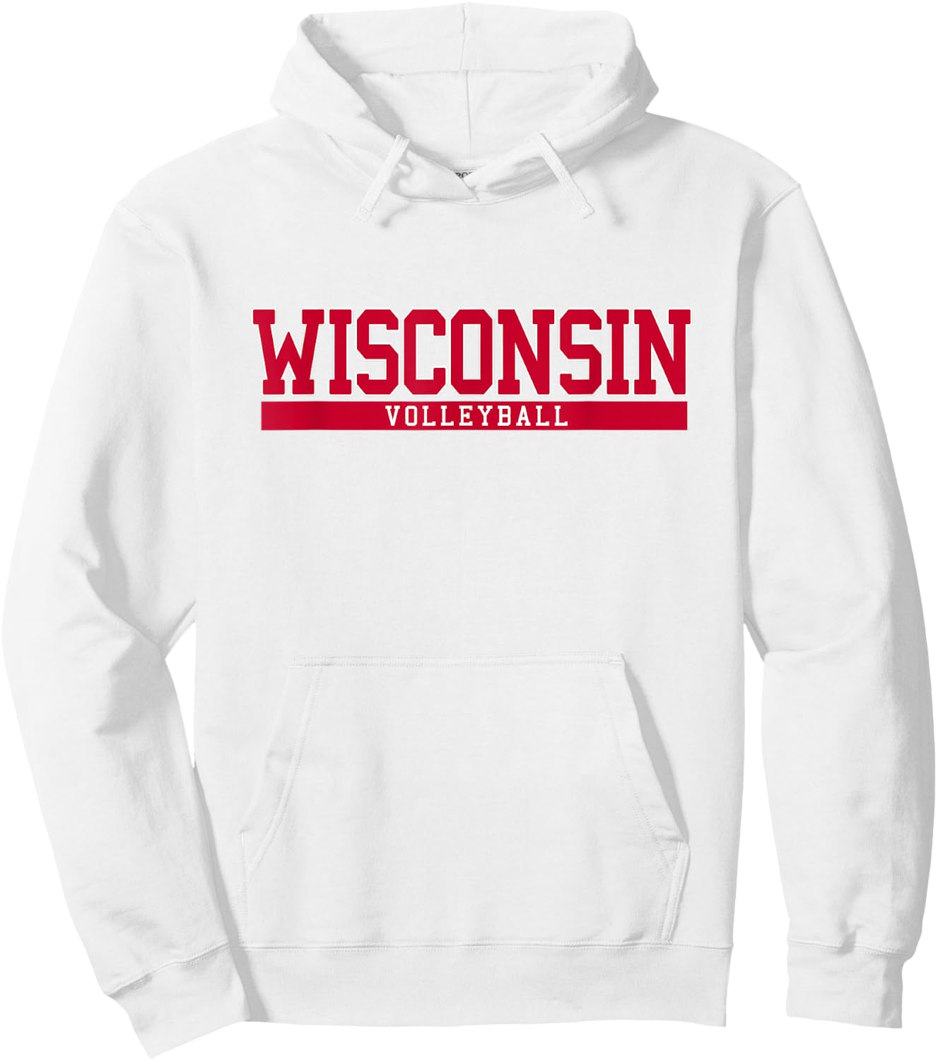 Wisconsin Volleyball Hoodie - Hoodie | White
