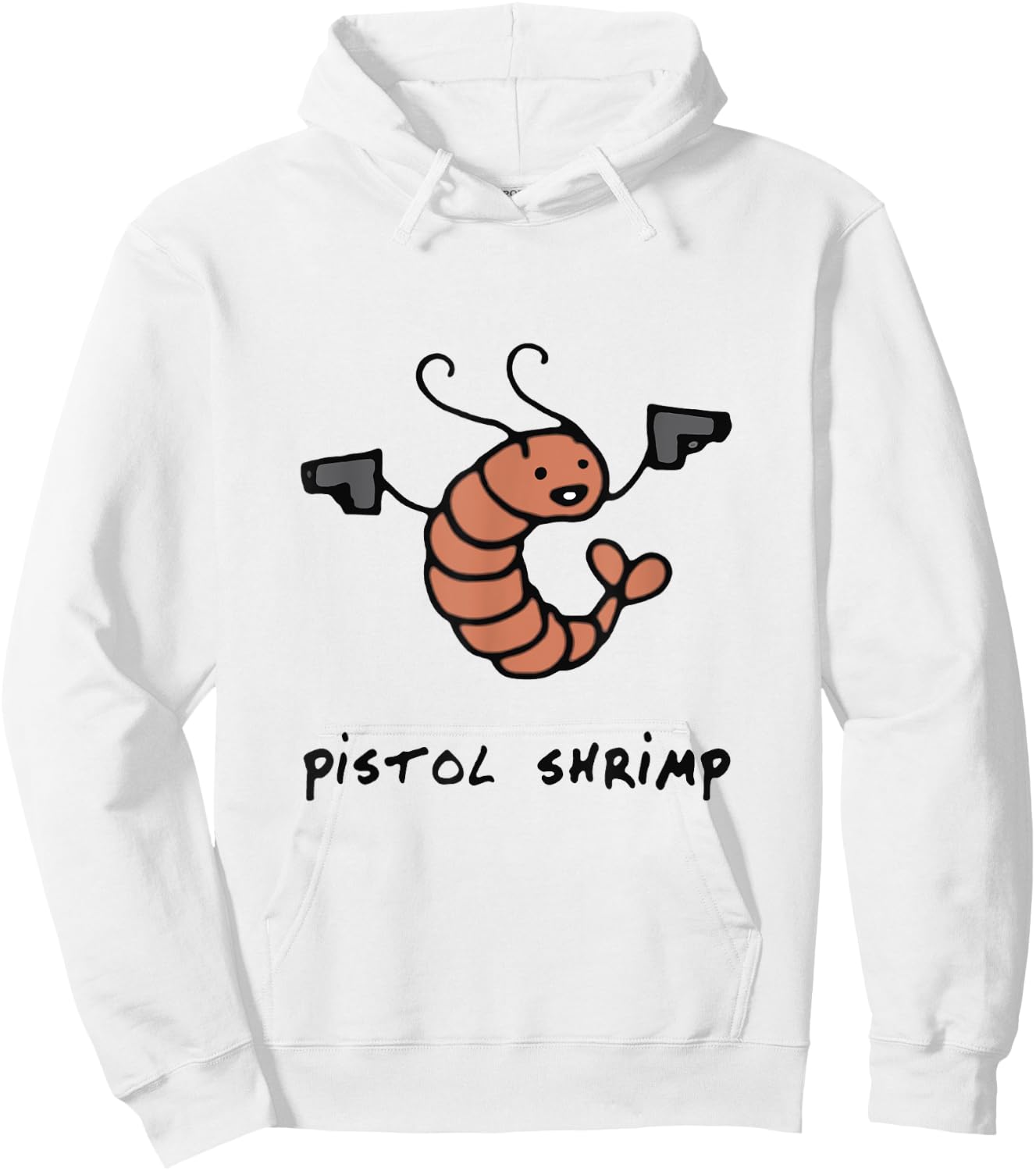 Pistol Shrimp Funny Sea Worm Sea Animals Hoodie - Hoodie | White