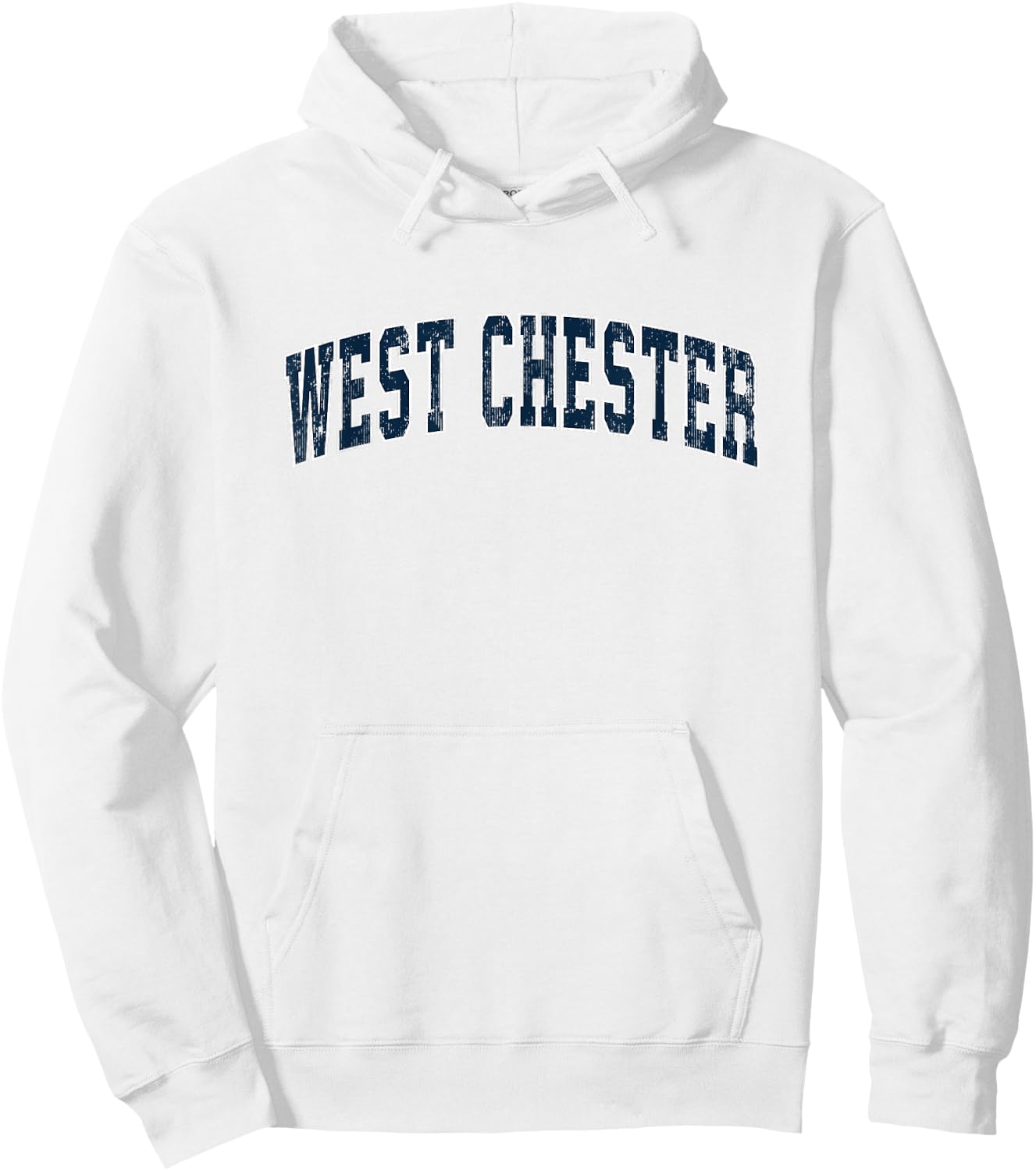 West Chester Pennsylvania PA Vintage Sports Design Navy Desi Hoodie - Hoodie | White