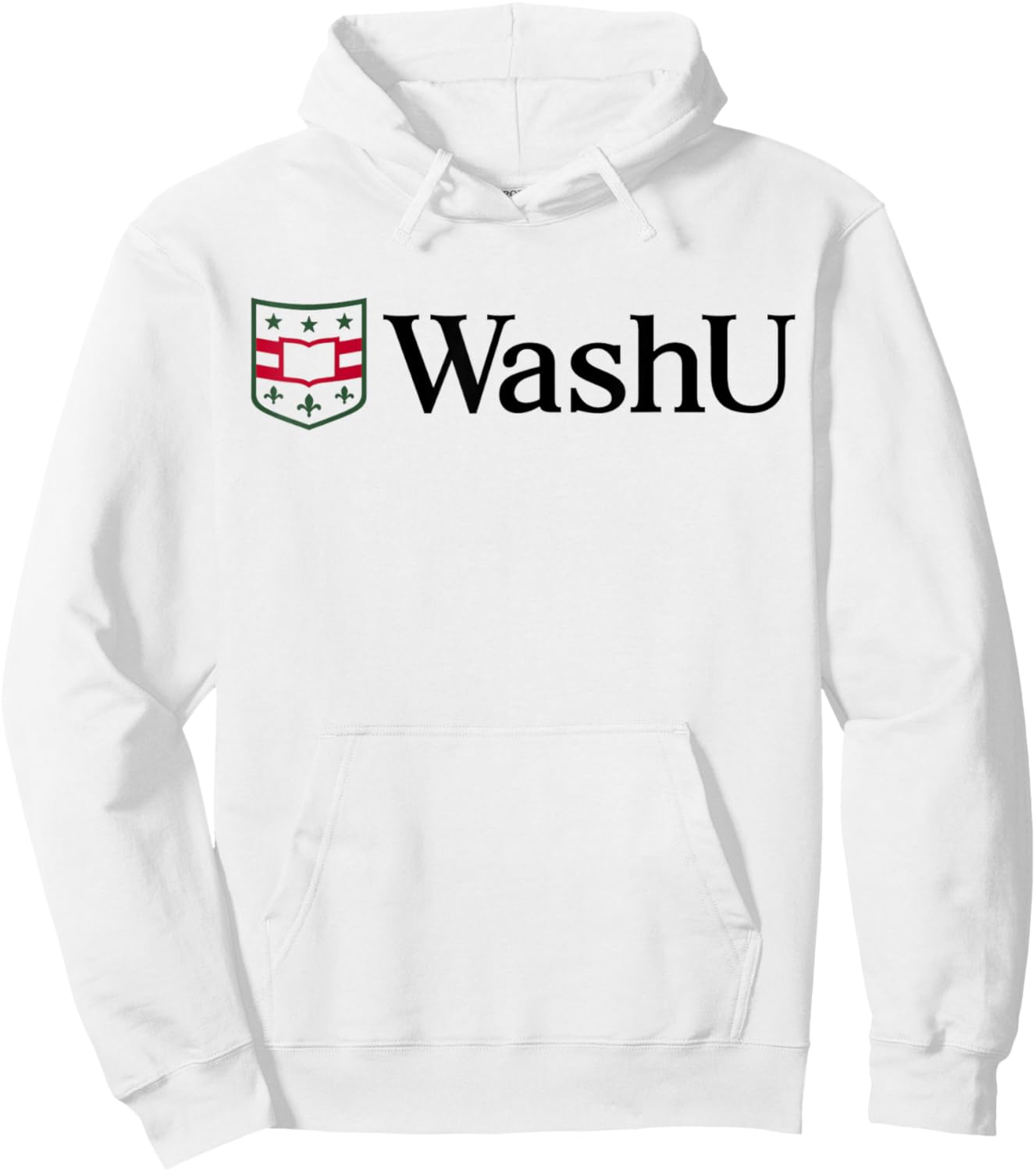 WashU Men's Icon Logo | Washington University in St. Louis Hoodie - Hoodie | White