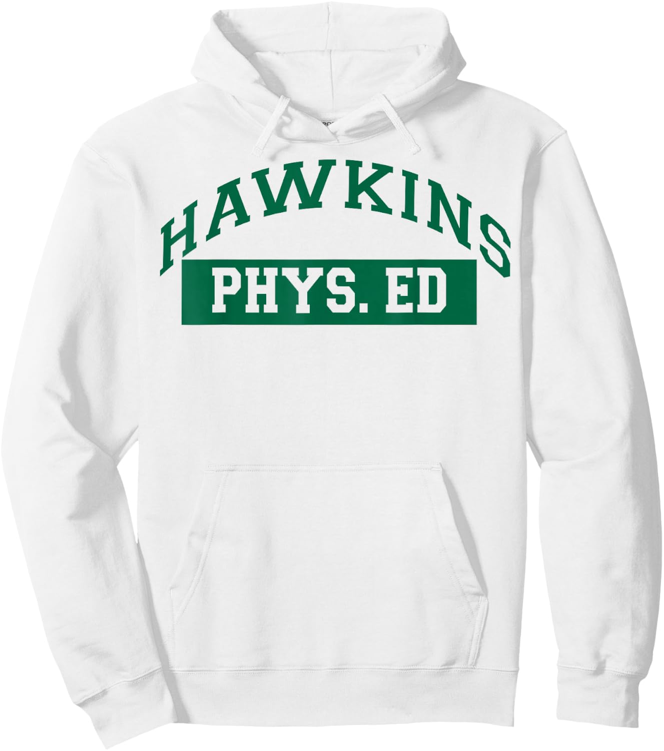 Netflix Stranger Things Hawkins Phys. Ed Logo Hoodie - Hoodie | White