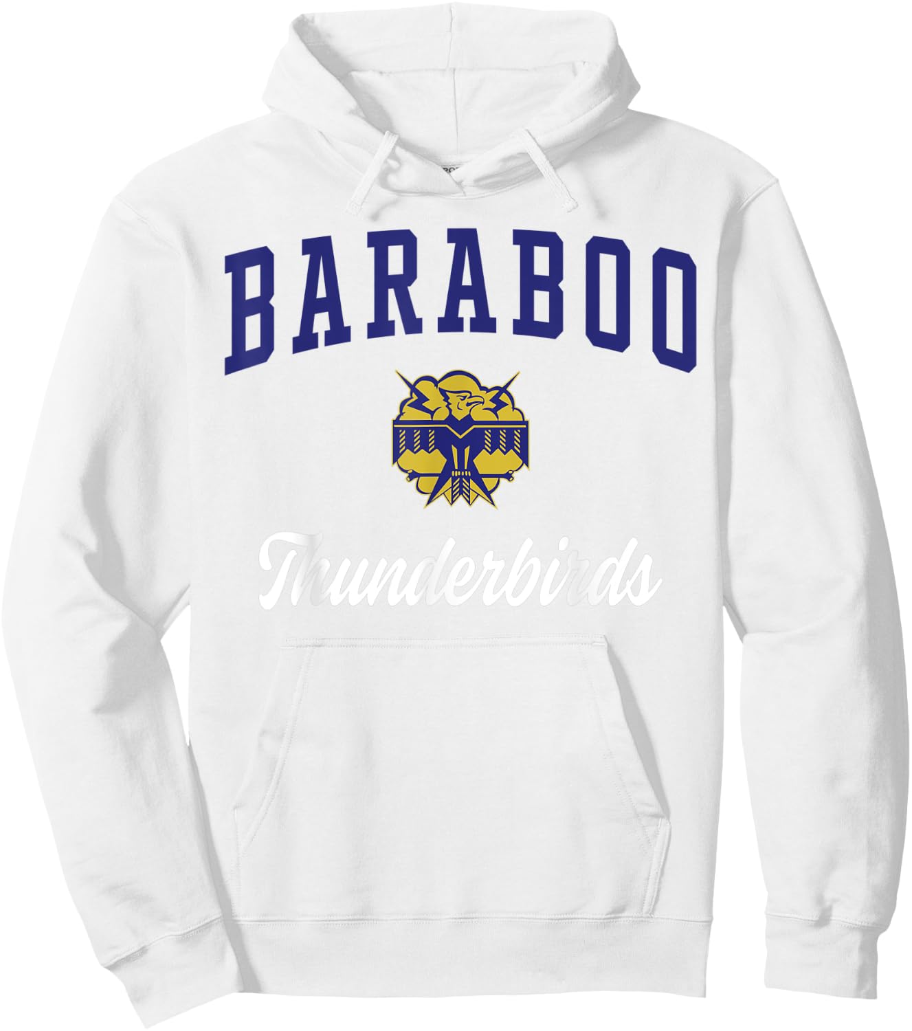 Baraboo High School Thunderbirds Hoodie - Hoodie | White