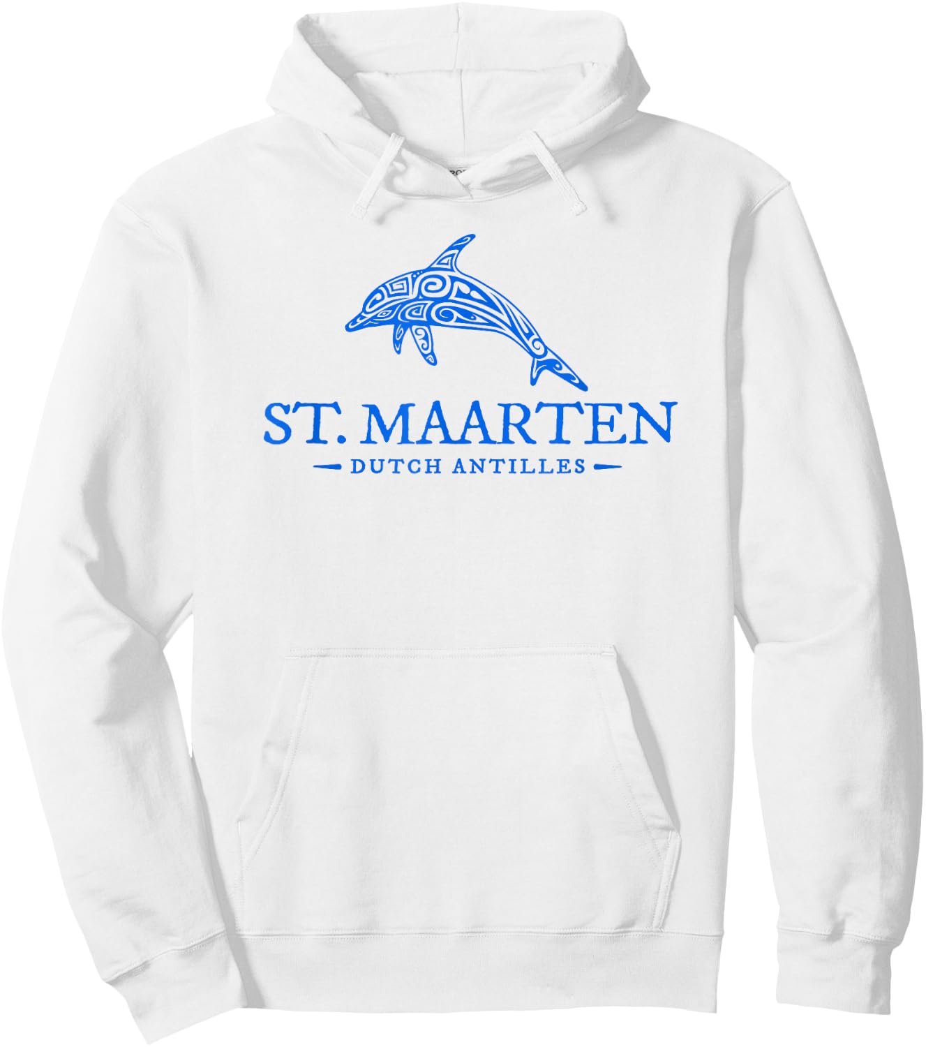 St Maarten Dolphin Boys Girls Toddler Vacation Souvenir Hoodie - Hoodie | White