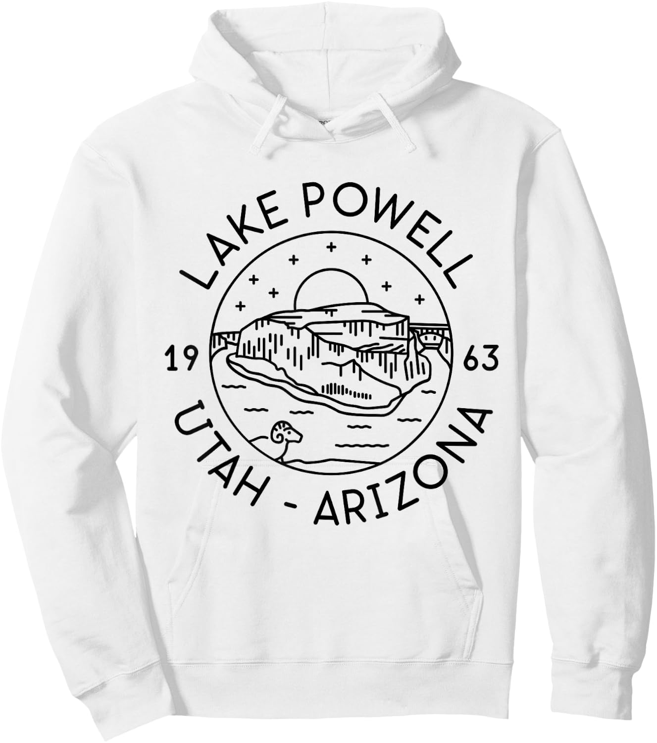 Lake Powell Reservoir 1963 Utah Arizona Hoodie - Hoodie | White