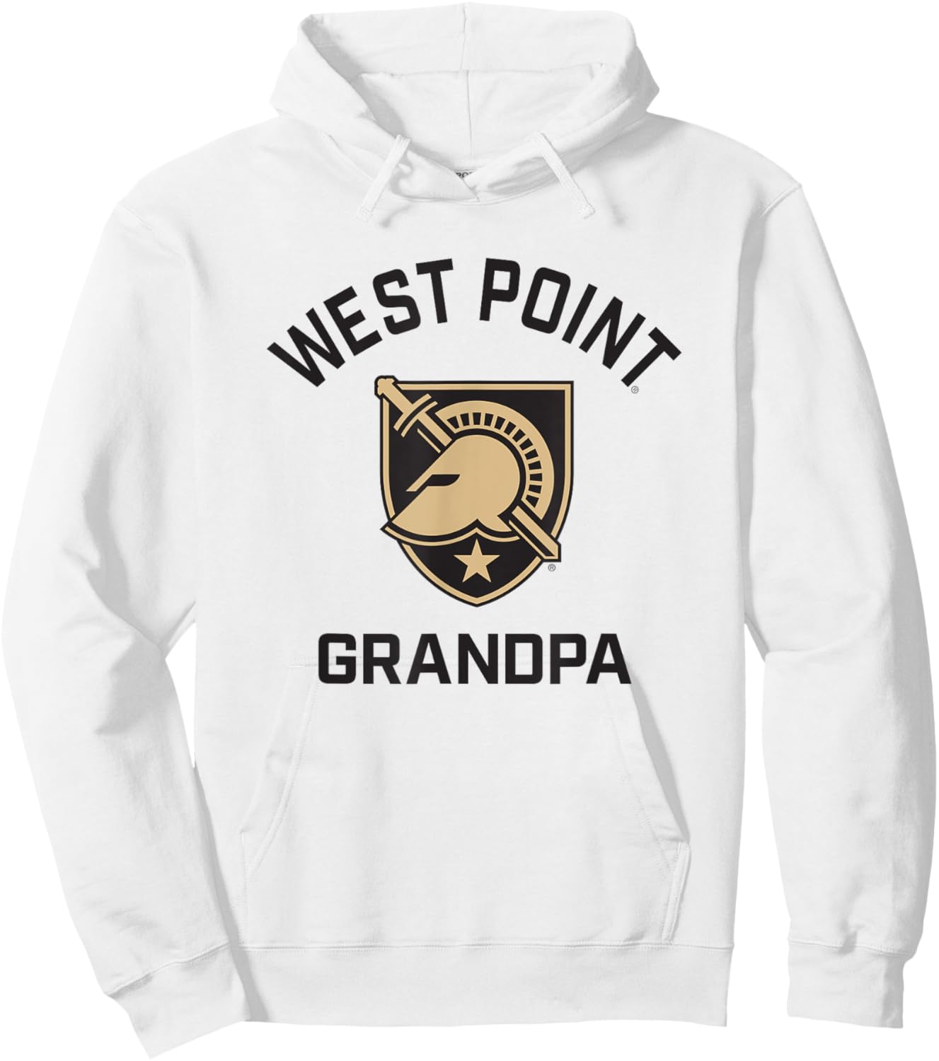 Army West Point Black Knights Arched Grandpa Hoodie - Hoodie | White