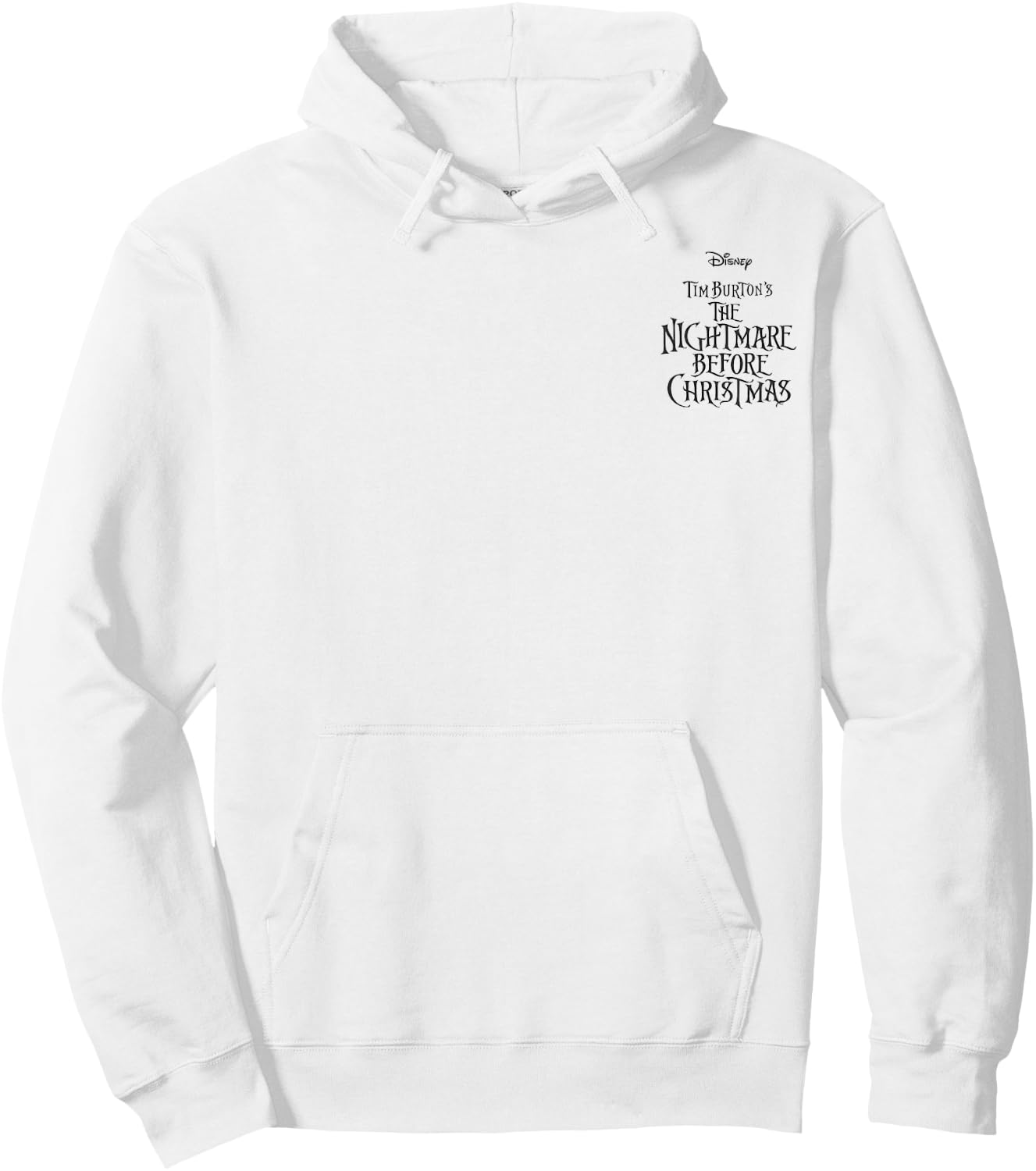 Disney Nightmare Before Christmas Group Shot Front & Back Hoodie - Hoodie | White