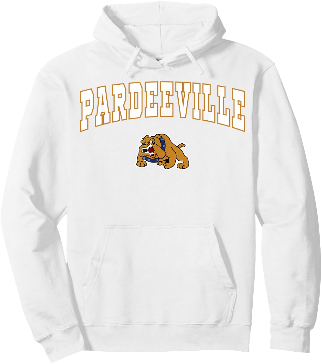 Pardeeville High School Bulldogs Hoodie - Hoodie | White