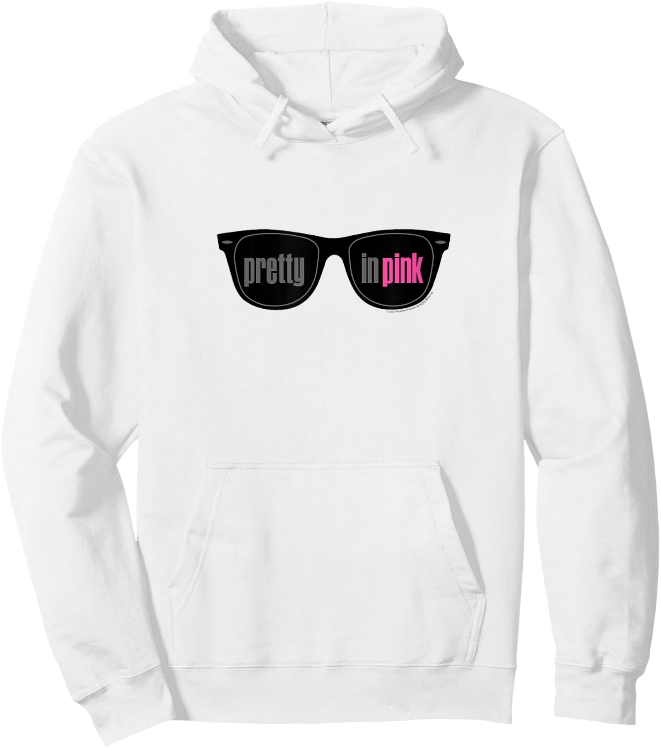 Pretty in Pink Sunglasses Logo Hoodie - Hoodie | White