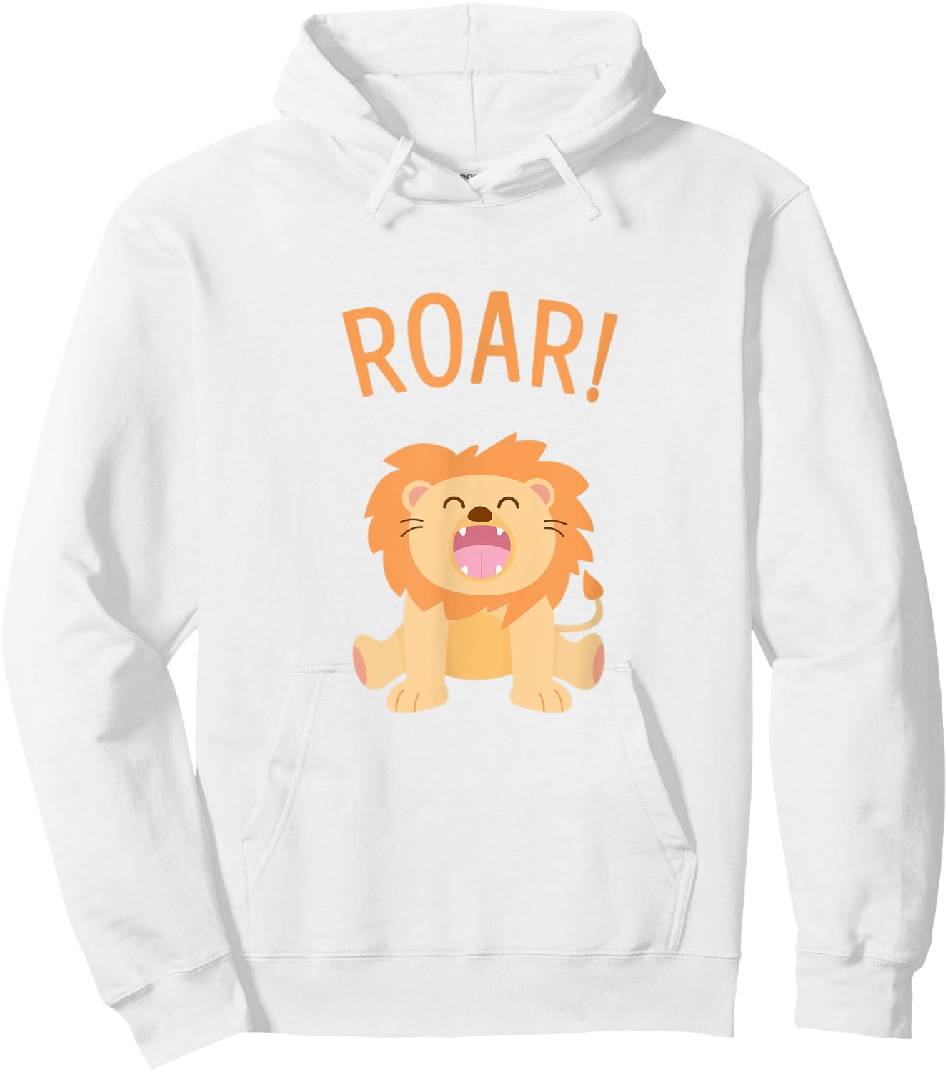 Roar! Lion Hoodie - Hoodie | White