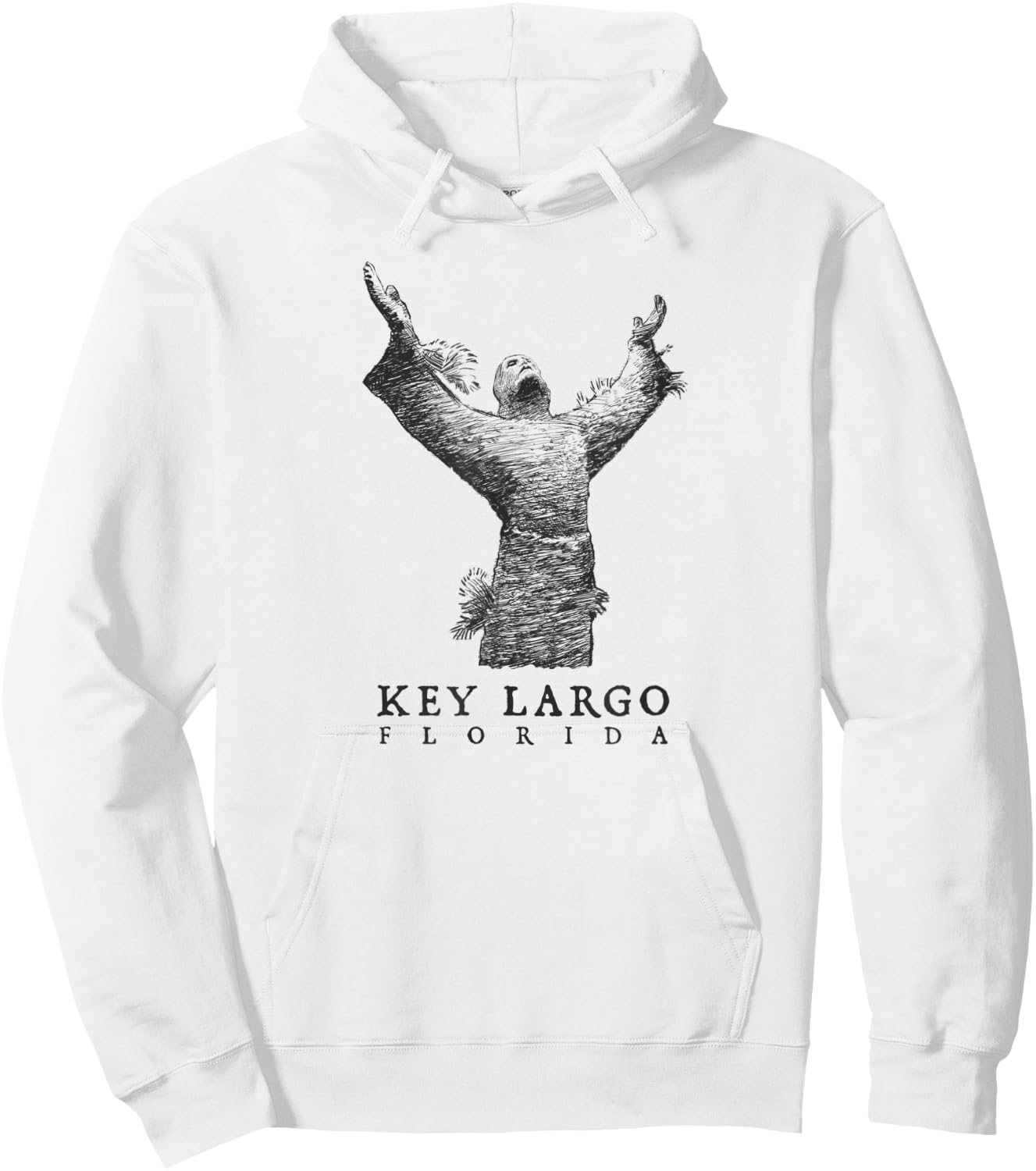 Key Largo - Christ of the Abyss - Scuba Diving Pennekamp Hoodie - Hoodie | White