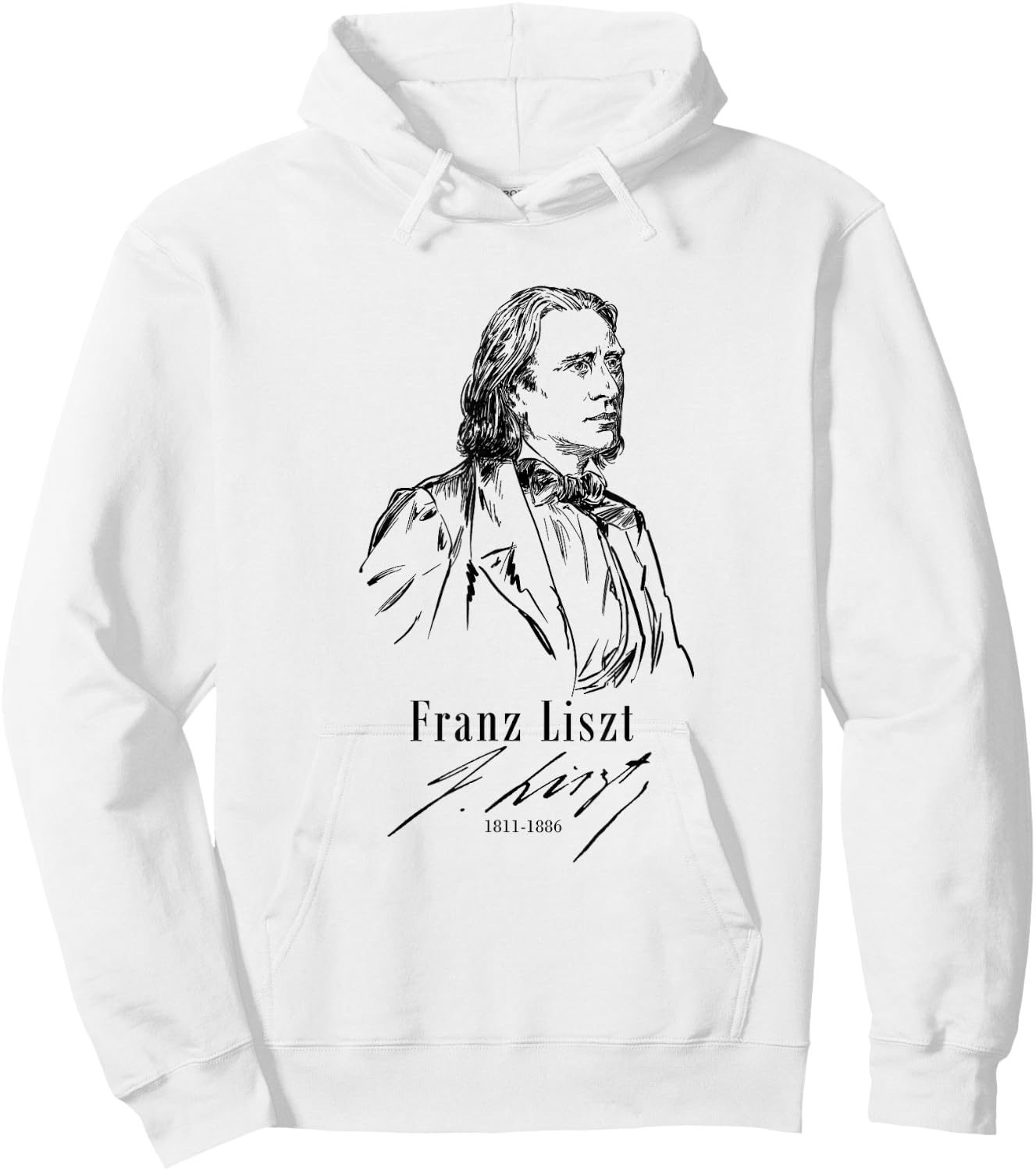 Tfantasy Franz Liszt, Classical Music-Piano Hoodie - Hoodie | White