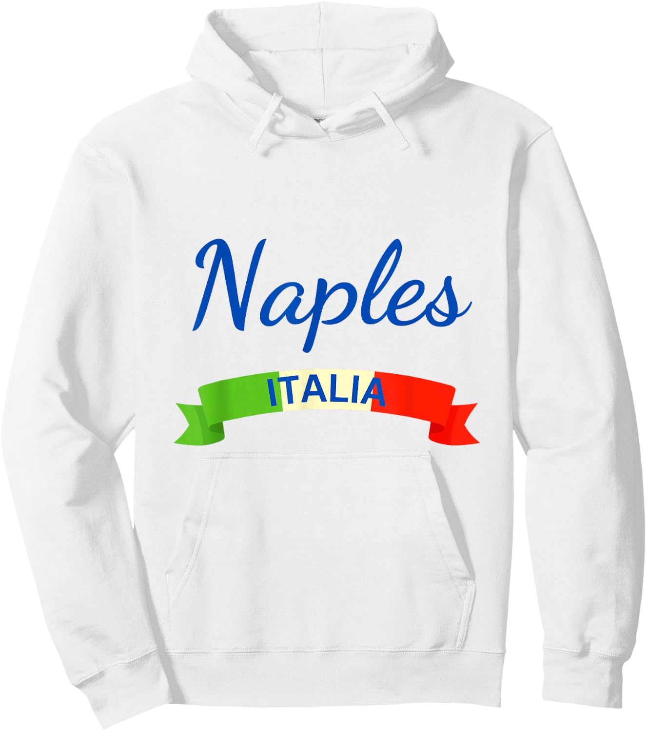 Naples Italy Flag Roma Italia Souvenir Matching Italian Hoodie - Hoodie | White