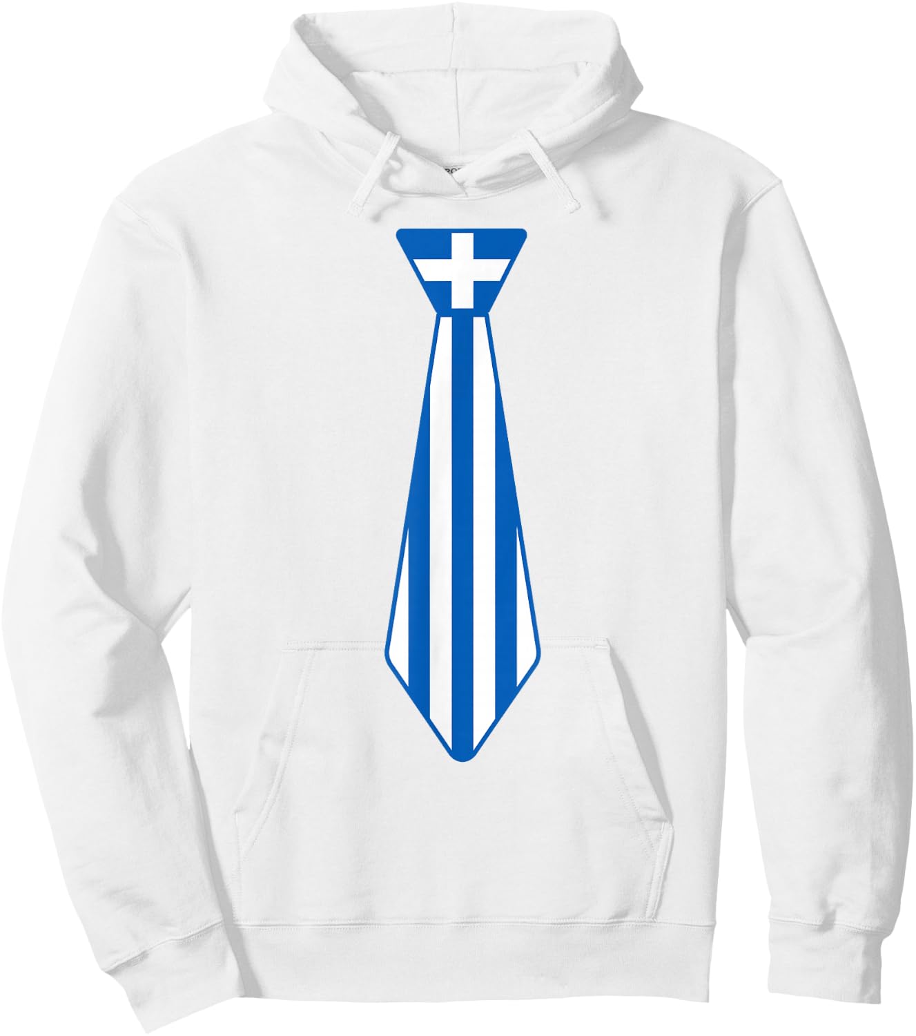 Greek Easter Tie Funny Novelty Greece Flag Boys Toddlers Hoodie - Hoodie | White