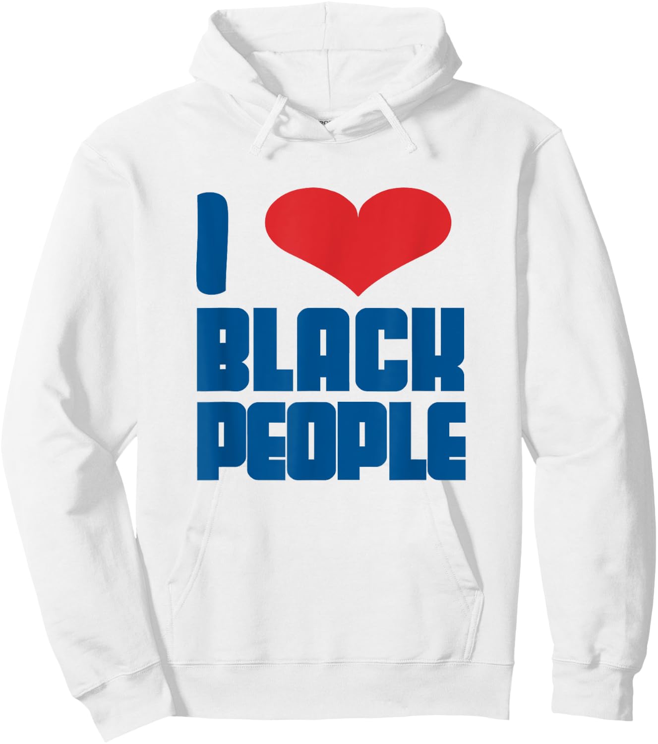 I Love Black People Heart Black Lives Matter Hoodie - Hoodie | White