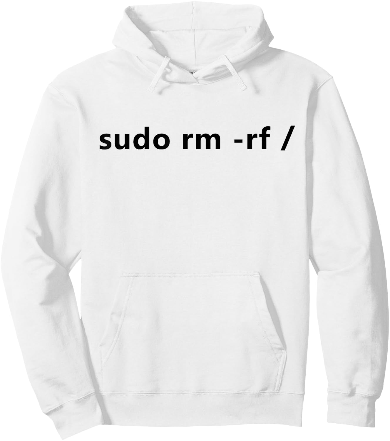Funny Linux Sudo RM RF / Programmer Linux Hoodie - Hoodie | White