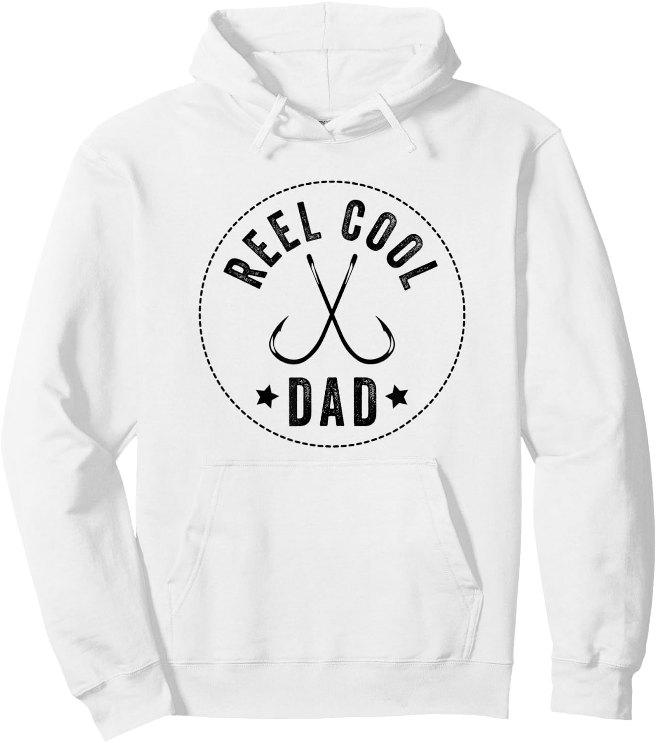 Reel Cool Dad, Dads Who Fish, Fisherman Hoodie - Hoodie | White