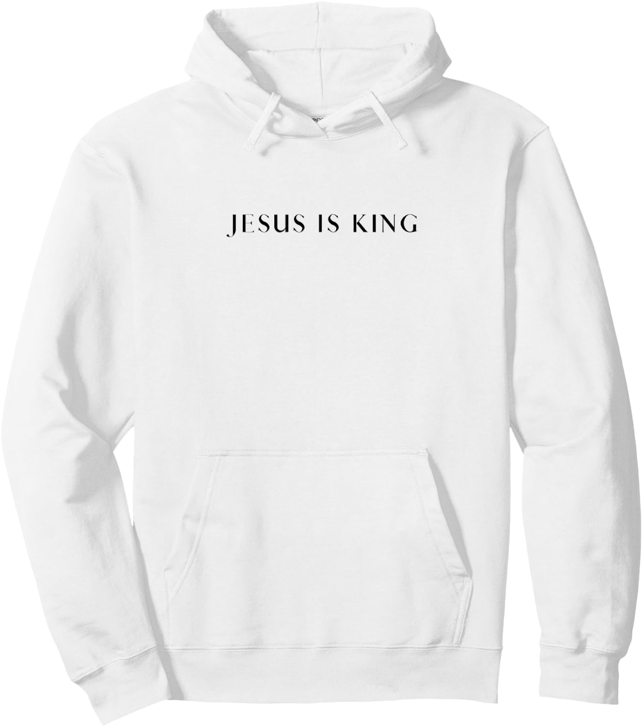 Jesus is King - Bold, Modern Christian Hoodie - Hoodie | White