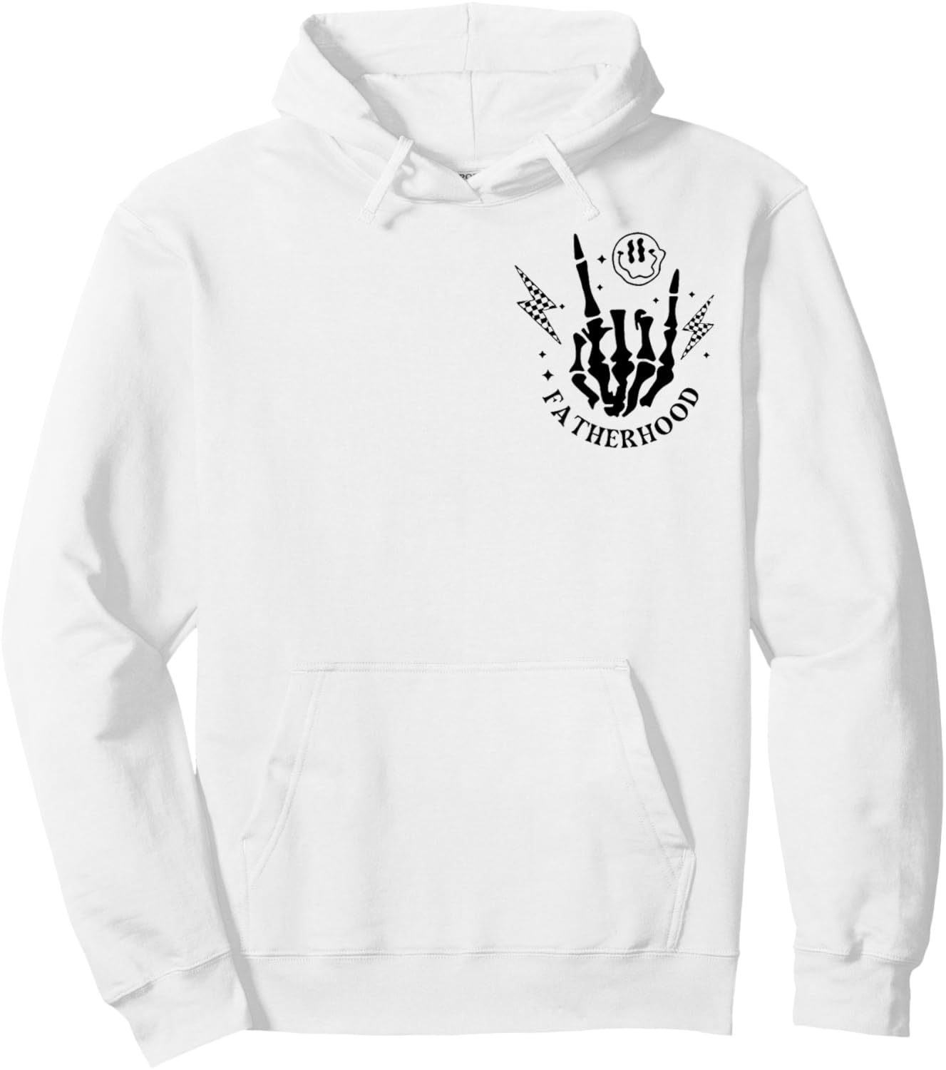 Just A Dad Who Always Come Back With The Milk 2 Sided Hoodie - Hoodie | White