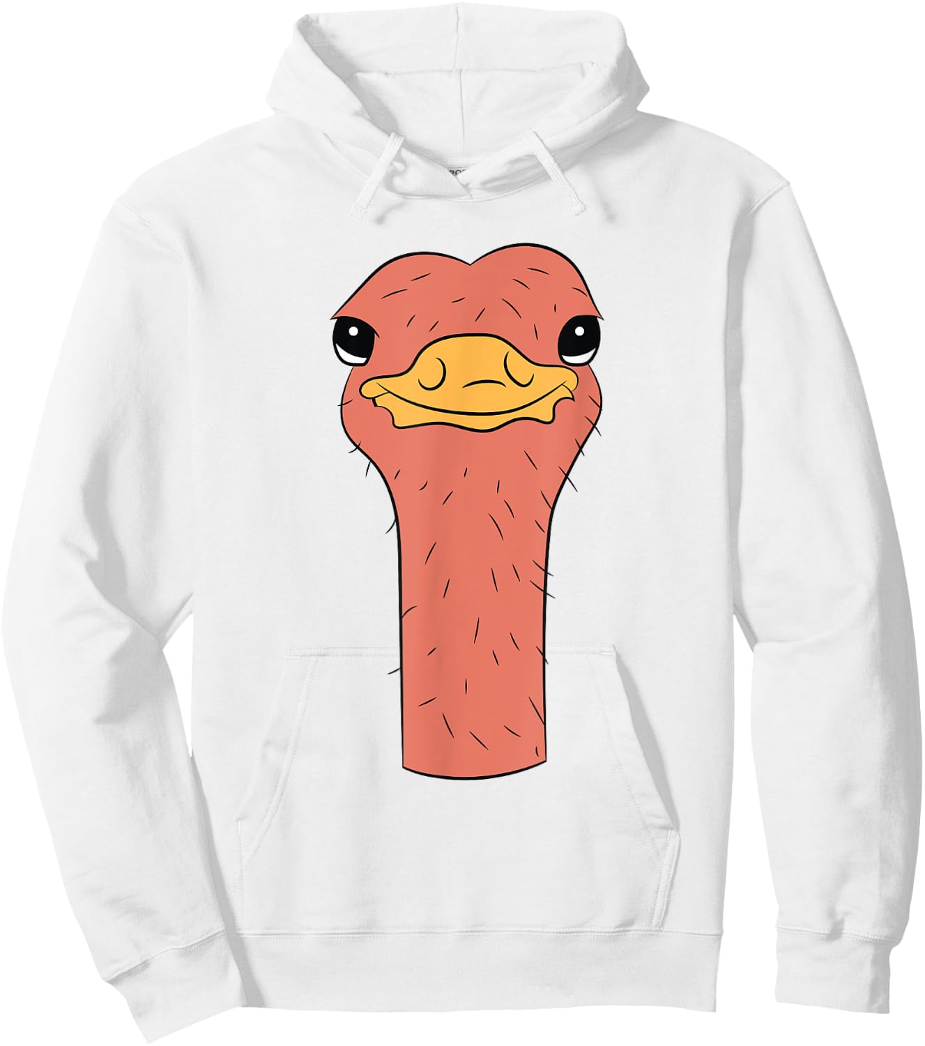 Ostrich Head Ostrich Funny Ostrich Costume Hoodie - Hoodie | White