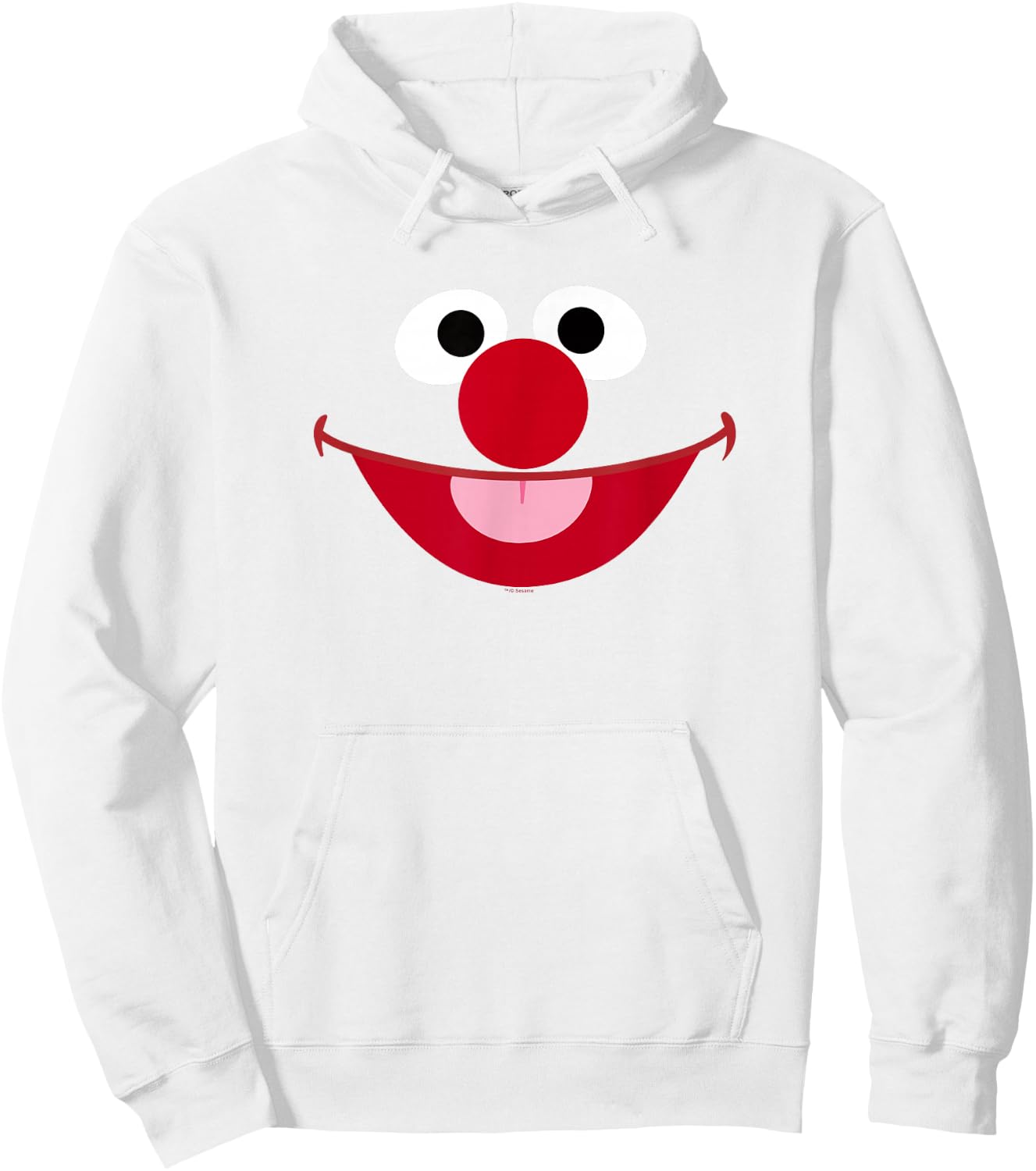 Sesame Street Ernie Face Halloween Costume Hoodie - Hoodie | White