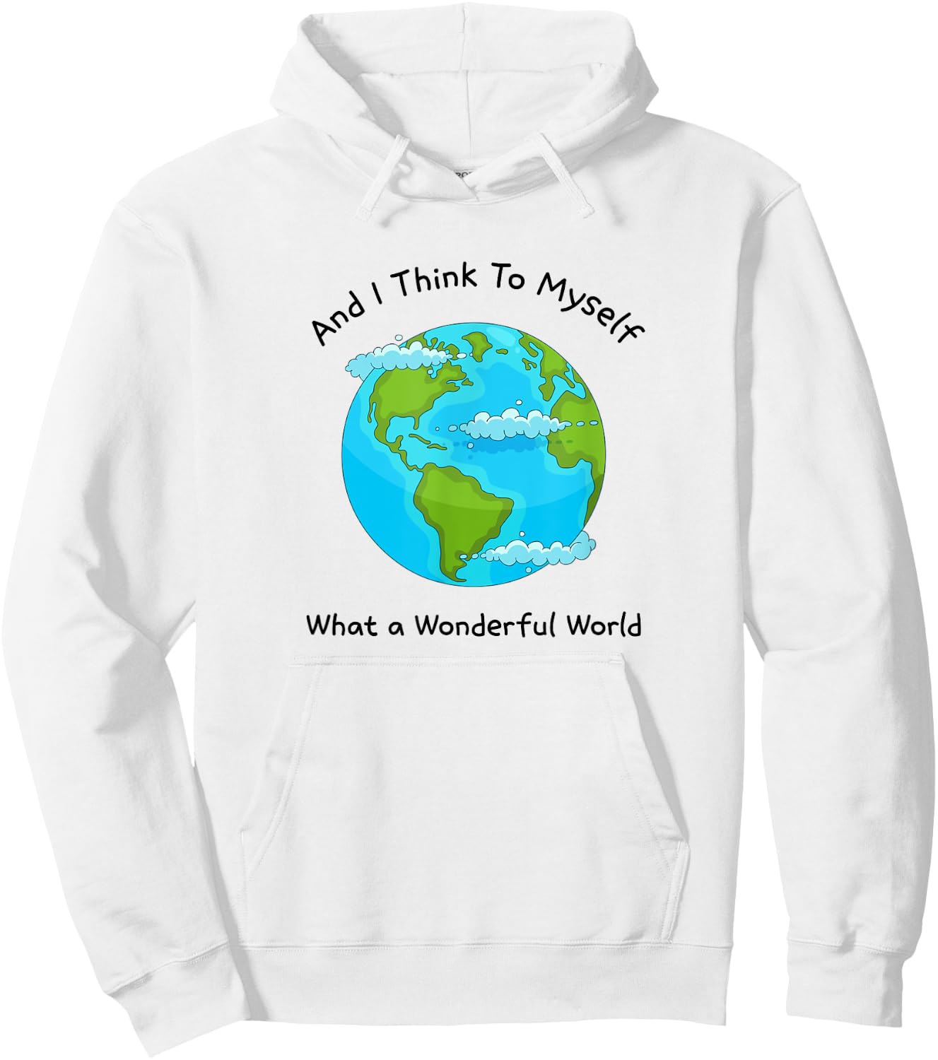 What a Wonderful World - Planet Earth Hoodie - Hoodie | White