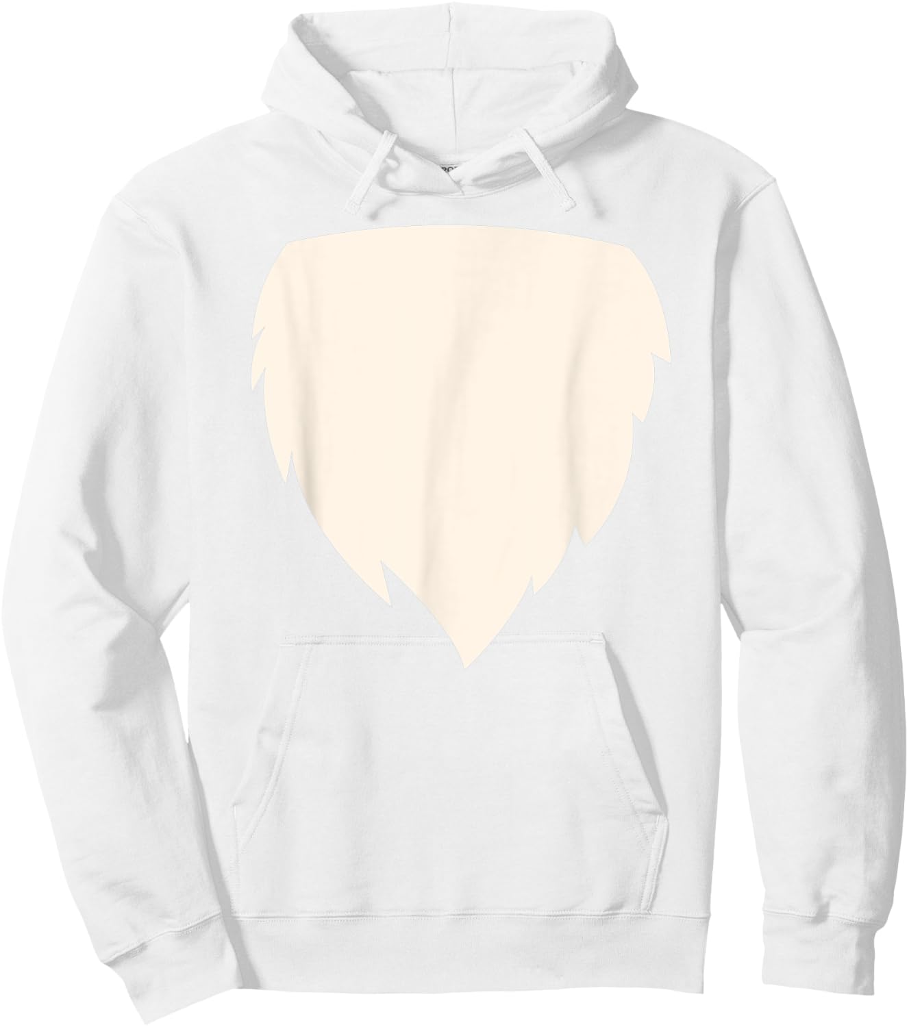 Funny Fox Chest Belly Hairy Halloween Costume Gift Hoodie - Hoodie | White