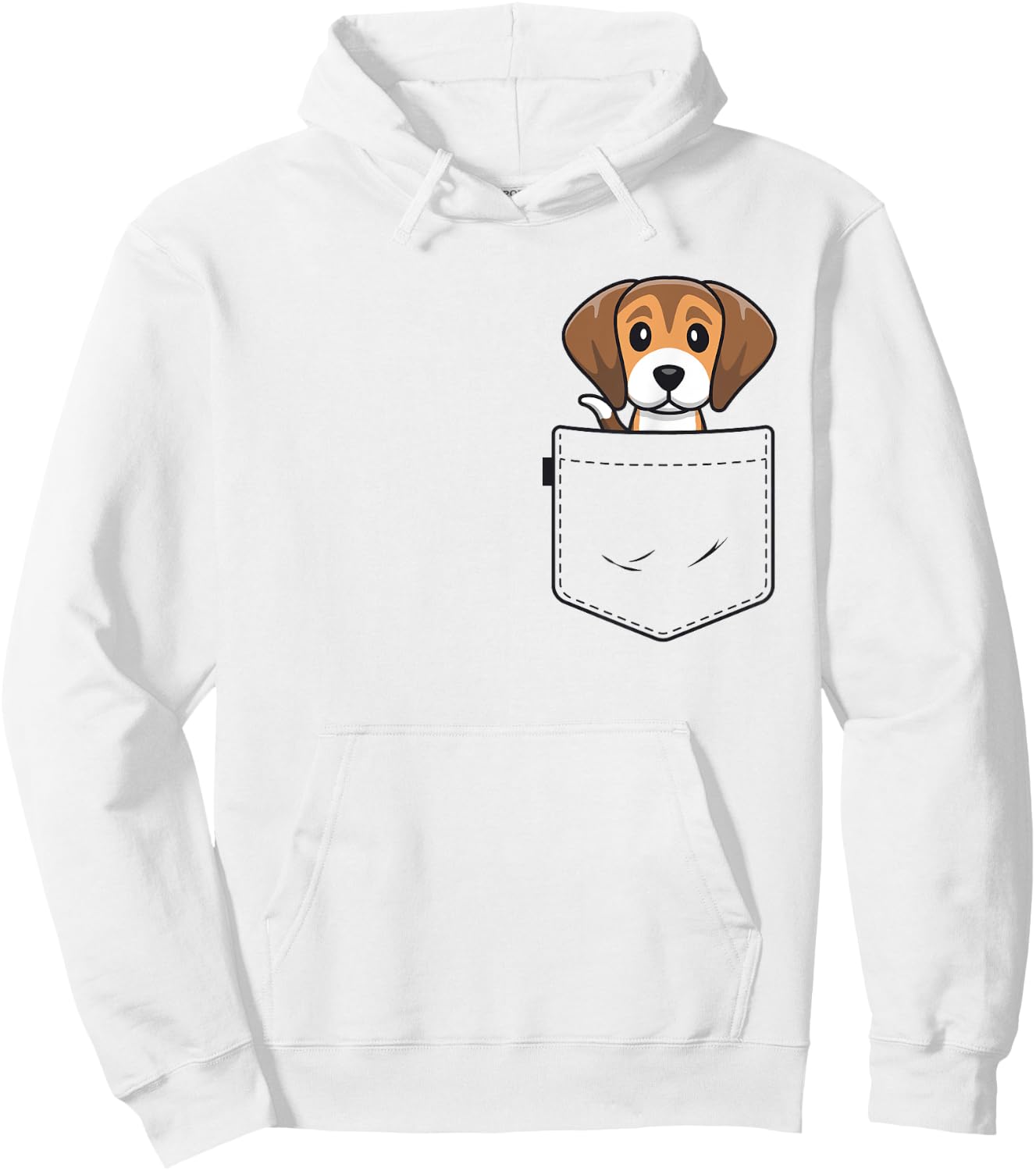 Beagle Dog In Pocket Shirts Men Women Beagle Lover Gift Hoodie - Hoodie | White