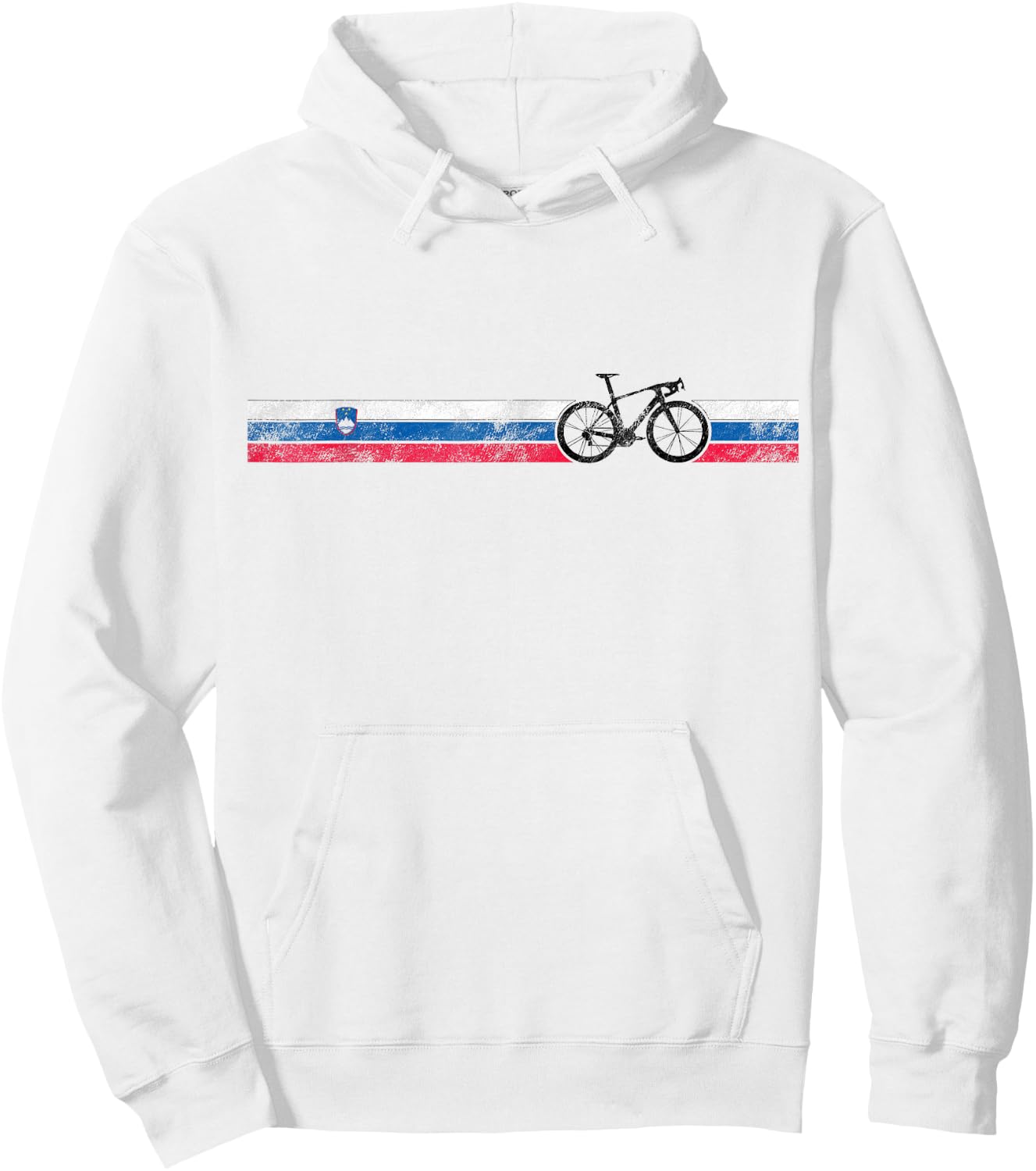 Cyclist Flag Republic Slovenia Slovene Cycling Gift Hoodie - Hoodie | White