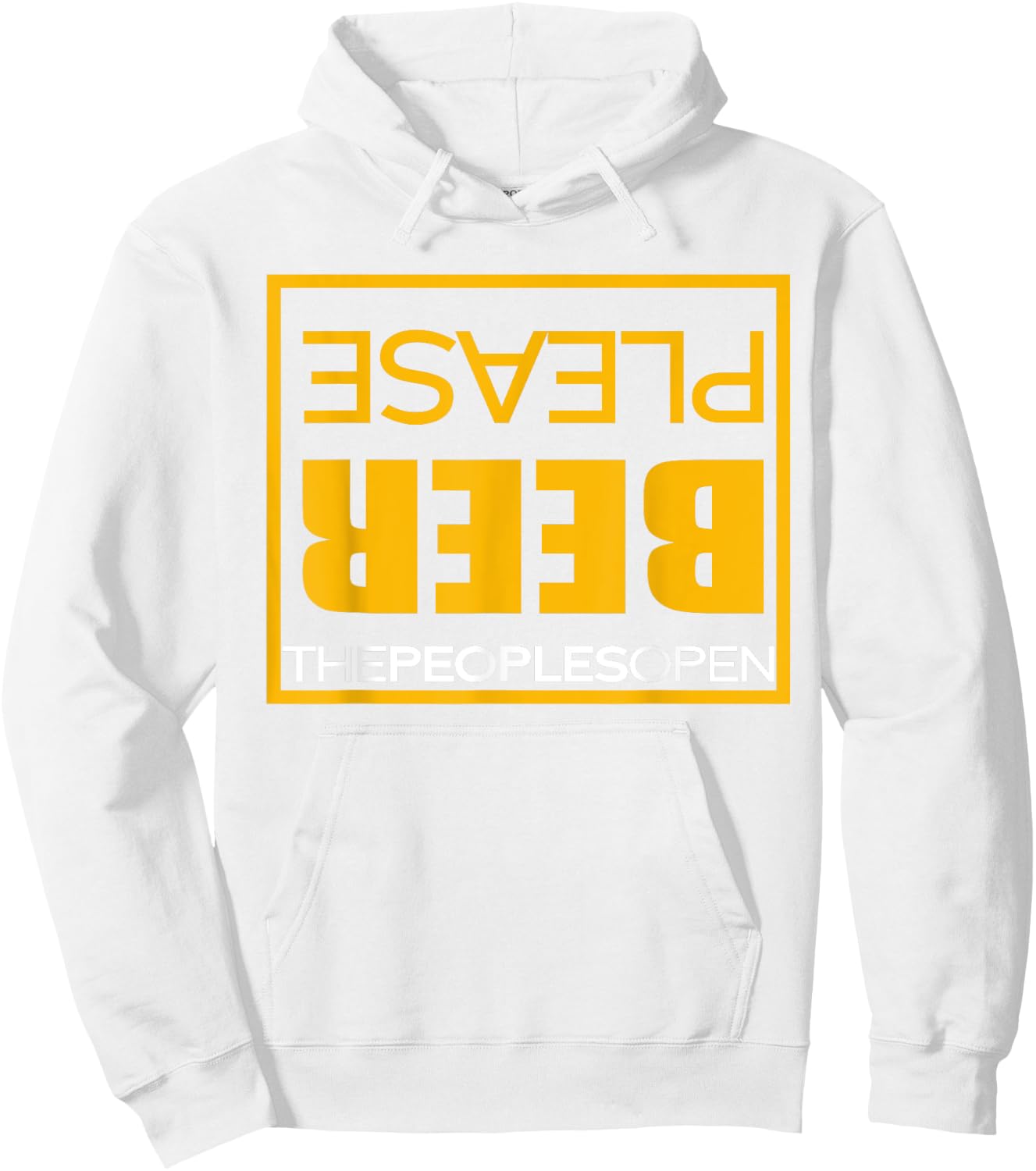 Waste Management Beer Please Hoodie - Hoodie | White